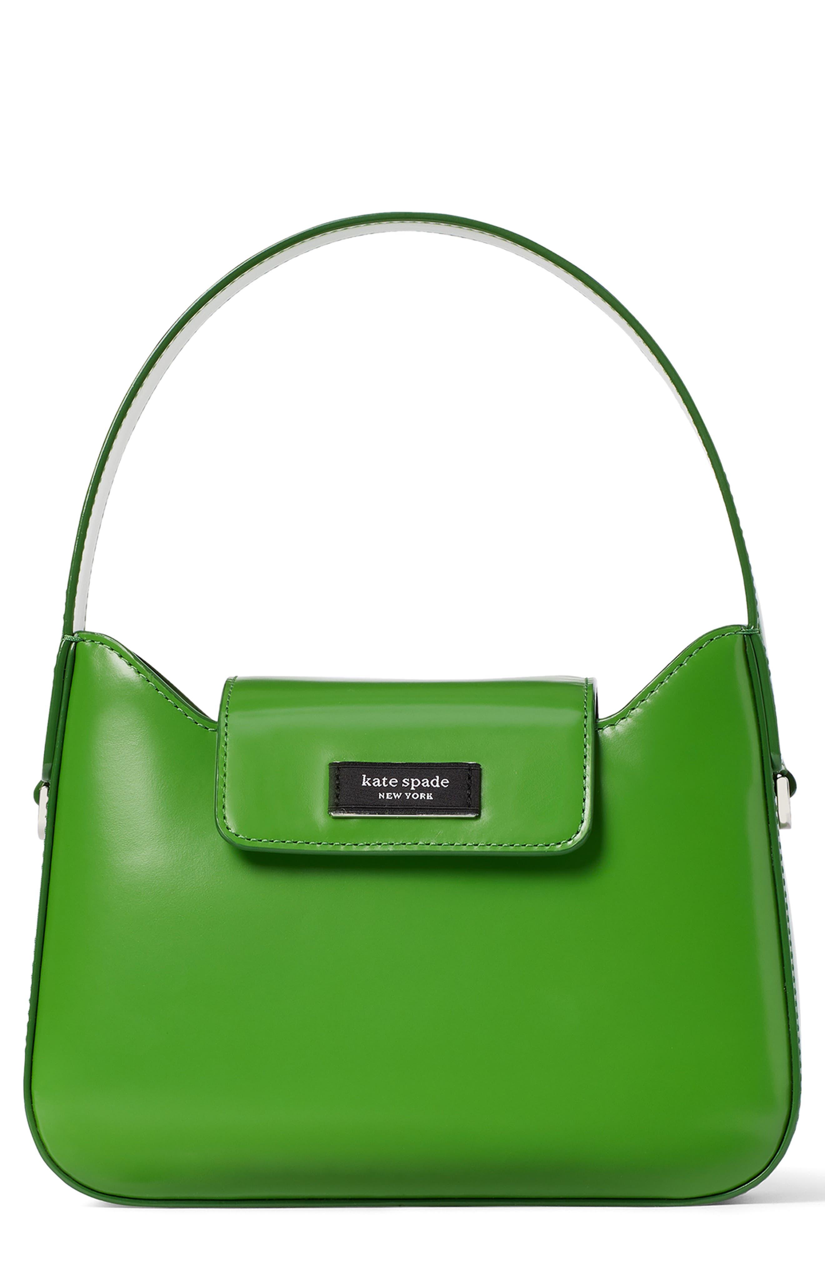 Kate Spade Mini Sam Icon Spazzolato Leather Shoulder Bag in Green Lyst