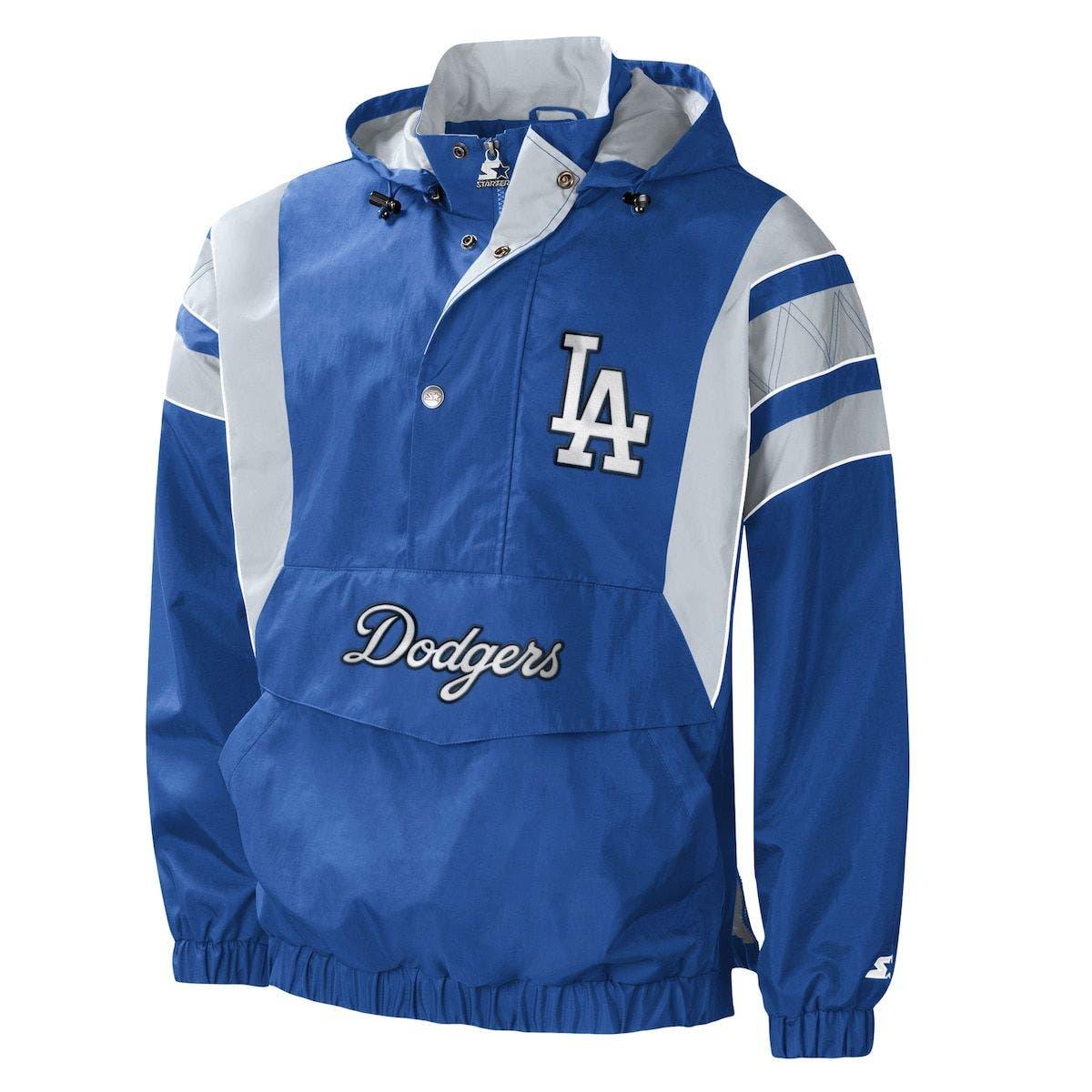 Starter Los Angeles Dodgers Impact Hoodie Half-zip Jacket At