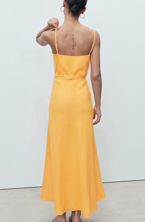 mango yellow linen dress Mango KarenMillen Premium Linen Structured Pleated Bandeau Tailored Midi Pencil Dress