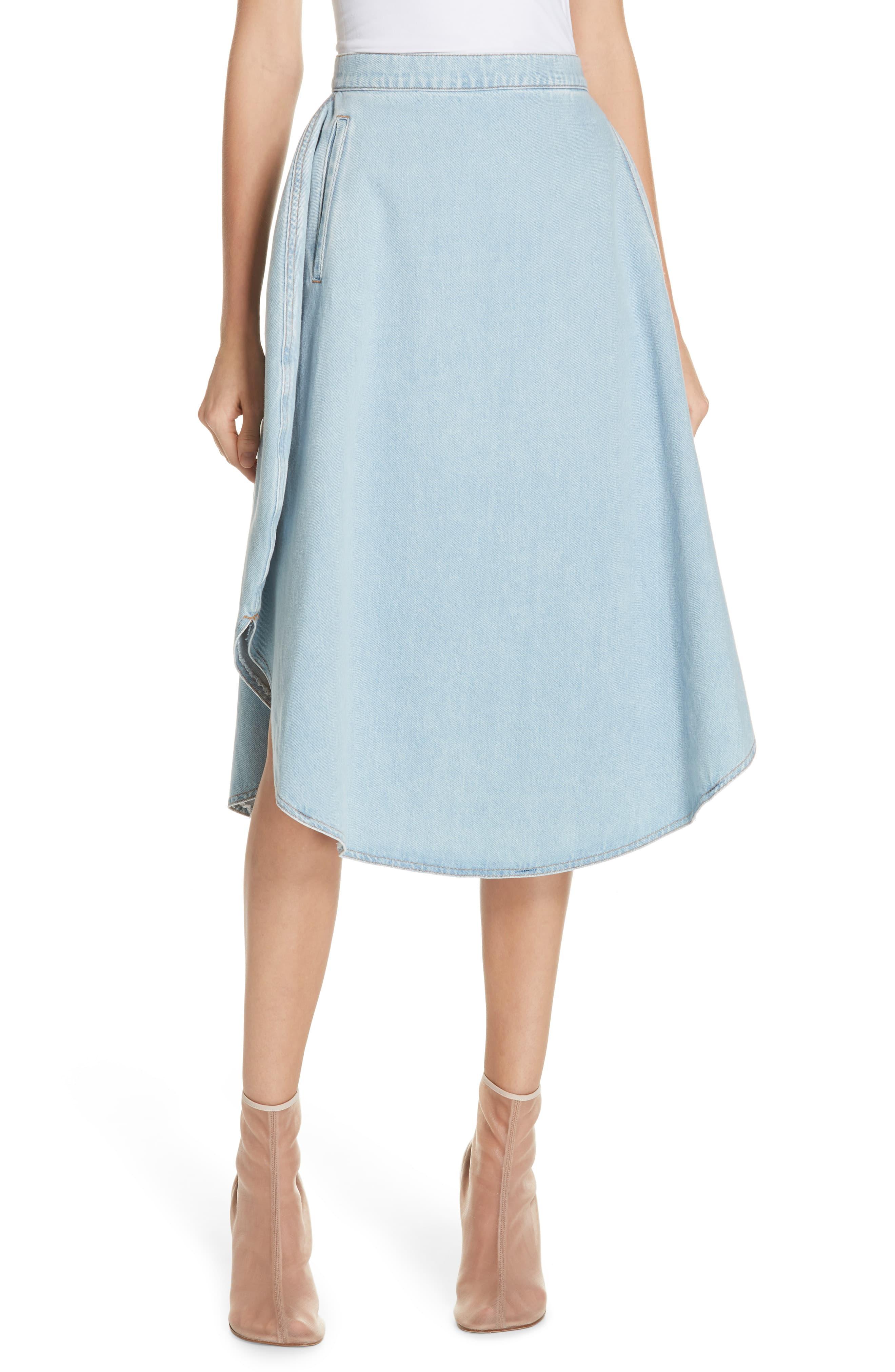 denim circle skirt