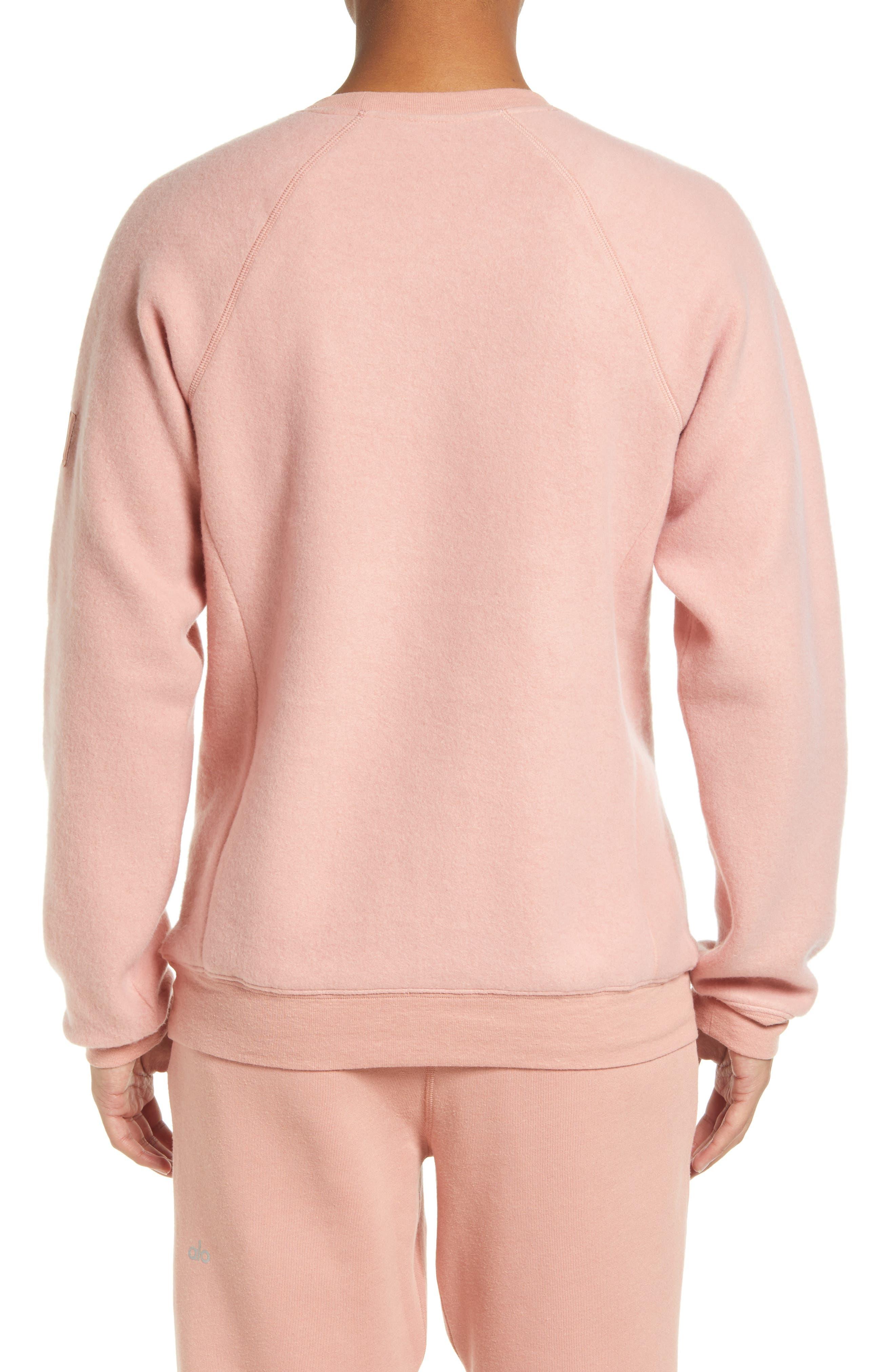 Alo Yoga Triumph Crewneck Sweatshirt in Pink for Men | Lyst