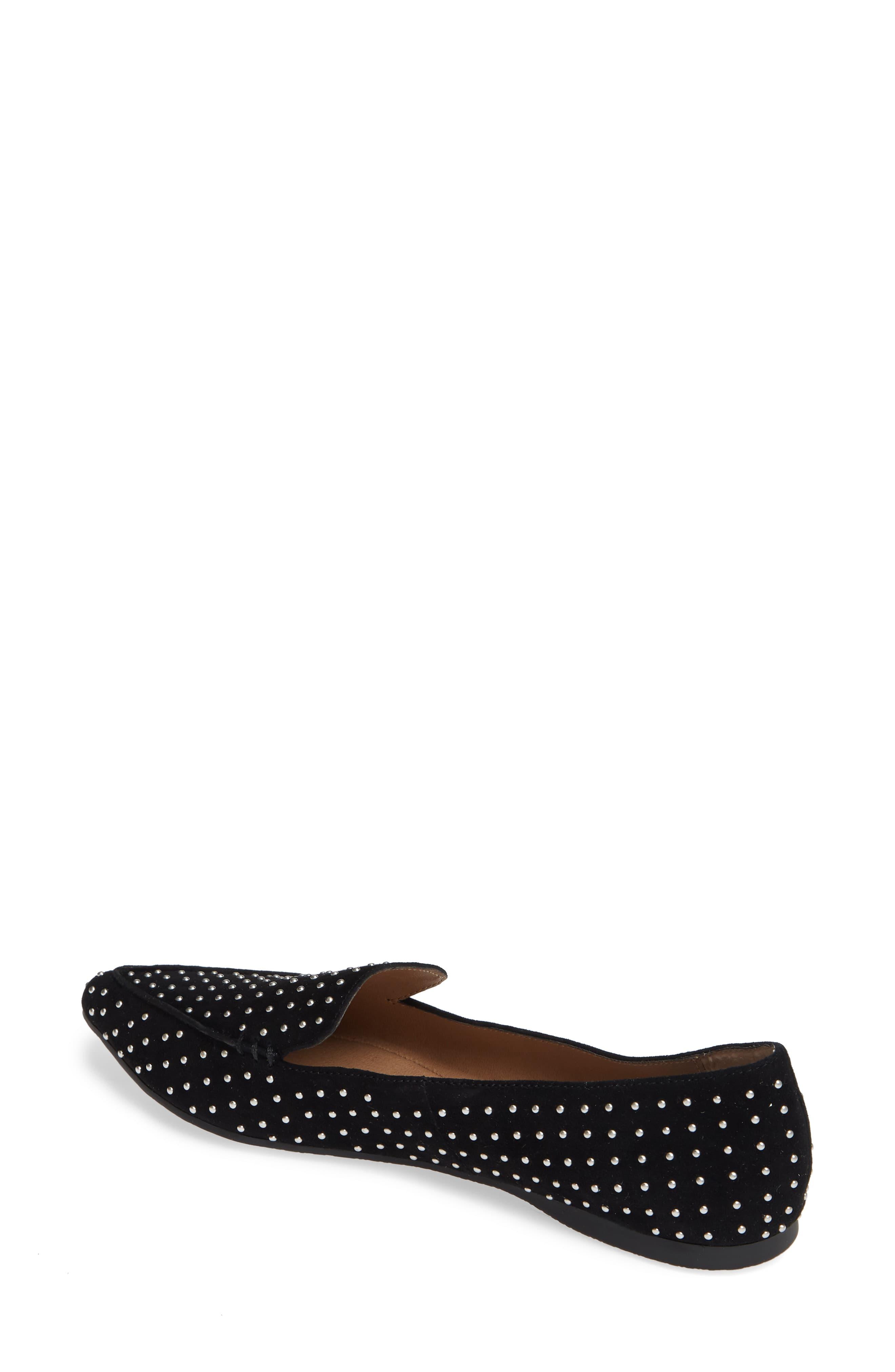 feather studded loafer