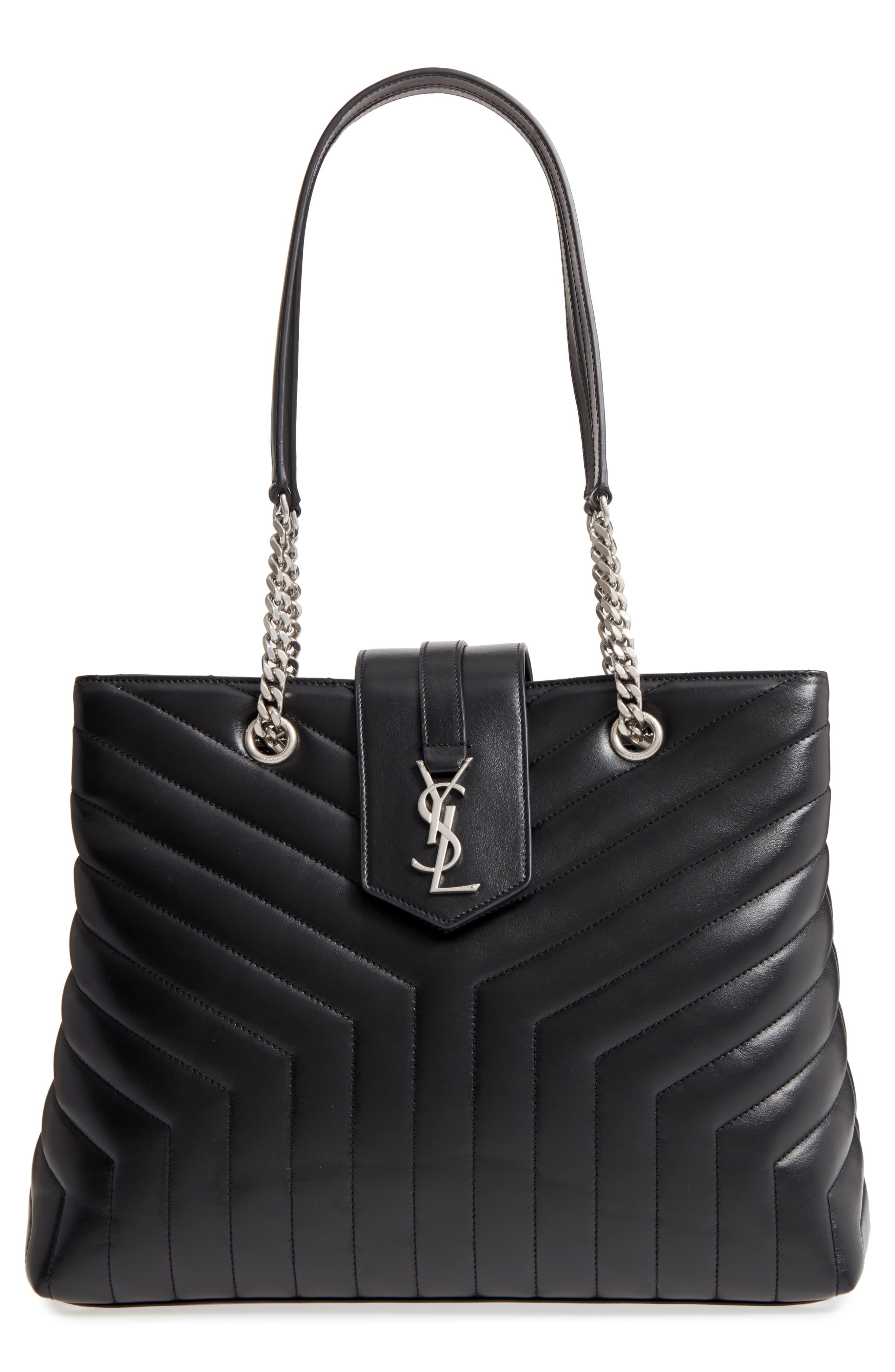 ysl large leather shopper