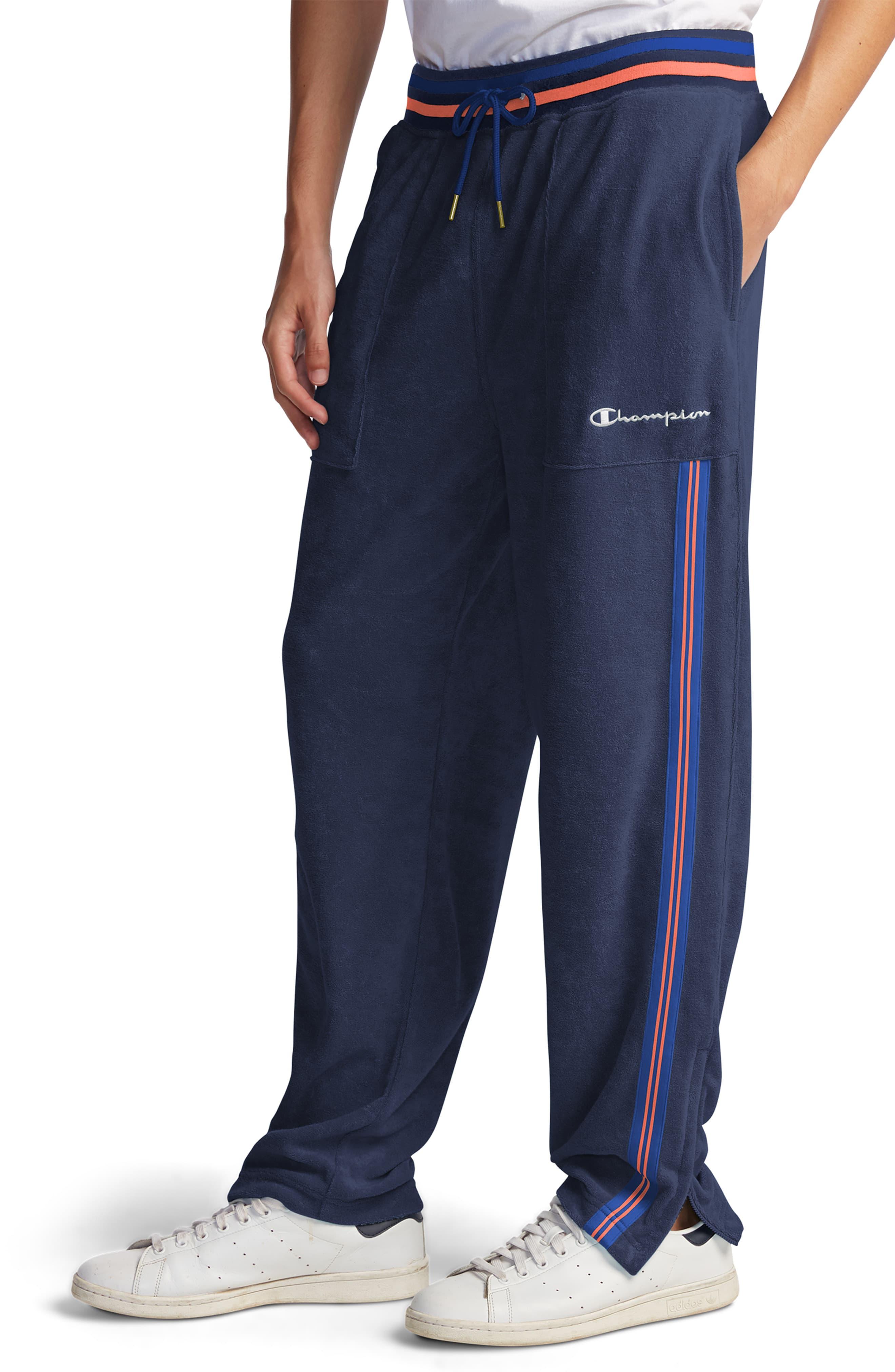 Champion Terry Warm-up Pants in Blue for Men - Lyst
