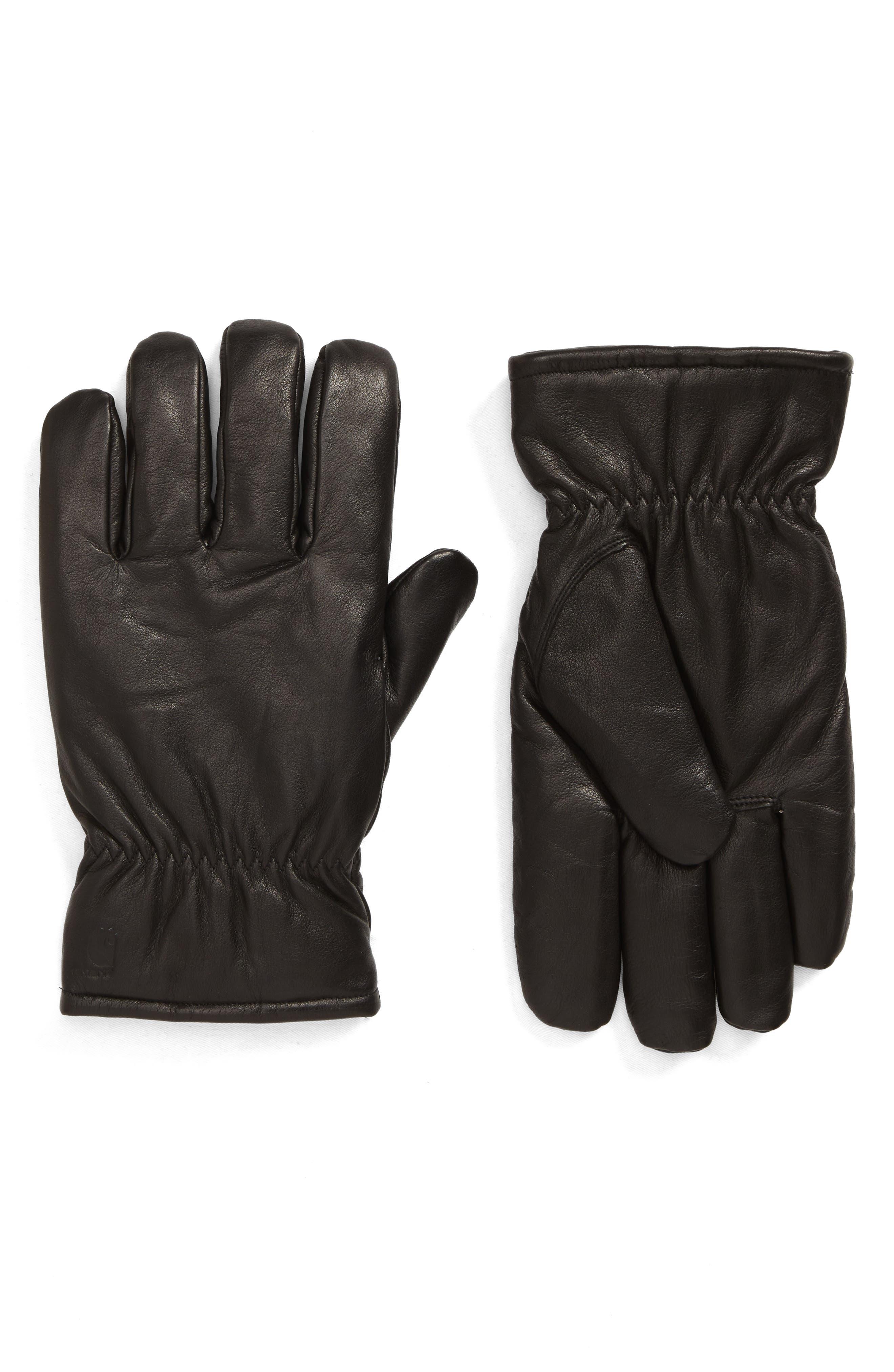 Carhartt WIP Fonda Leather Gloves in Black for Men Lyst