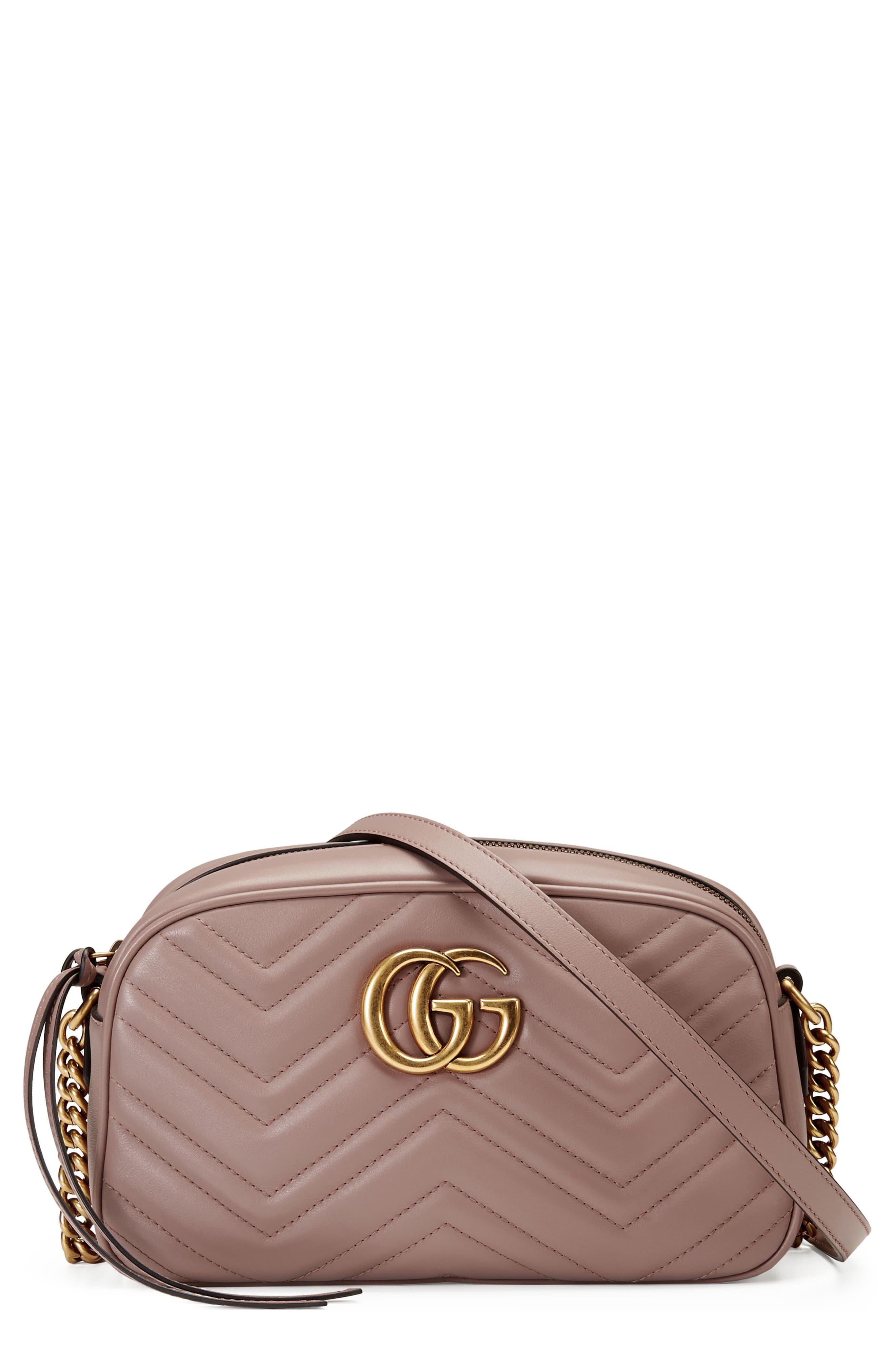 Gucci Small Gg Marmont 2.0 Matelassé Leather Camera Bag in Pink - Lyst