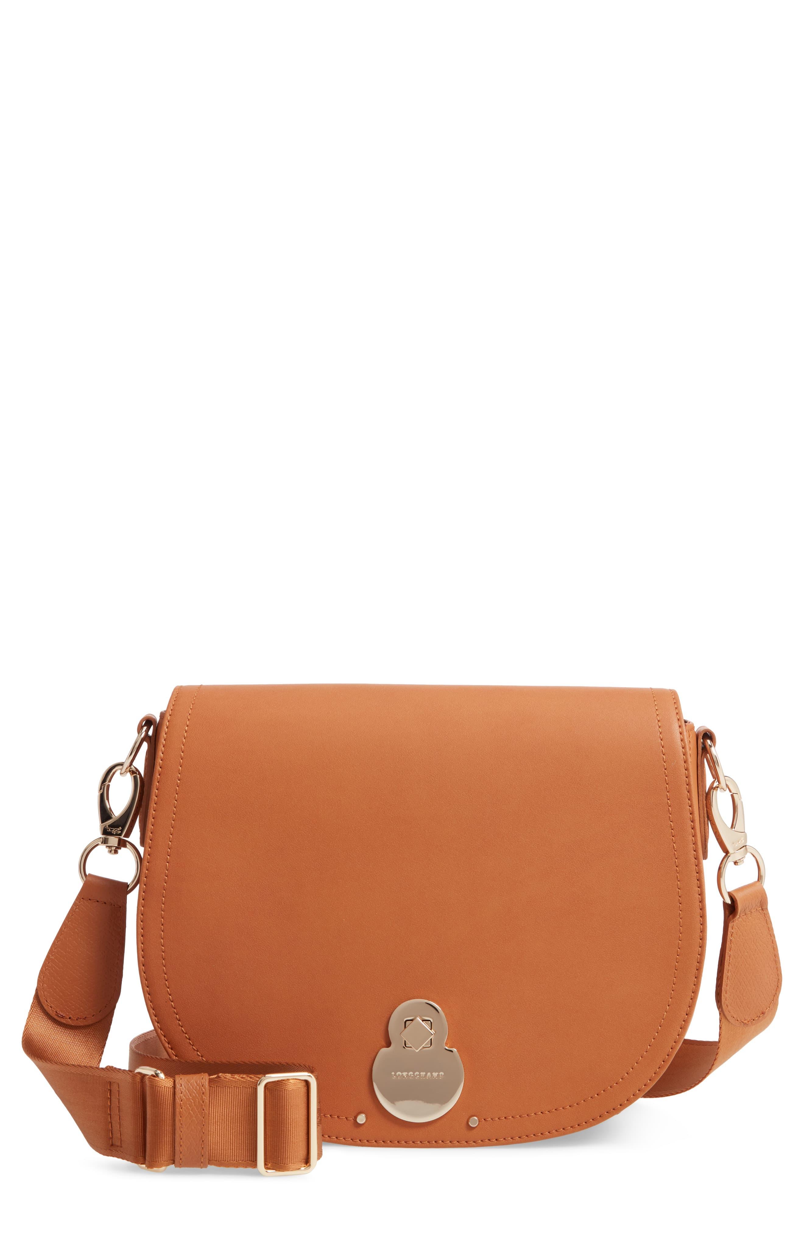 Longchamp Medium Cavalcade Leather Crossbody Bag in Natural Lyst