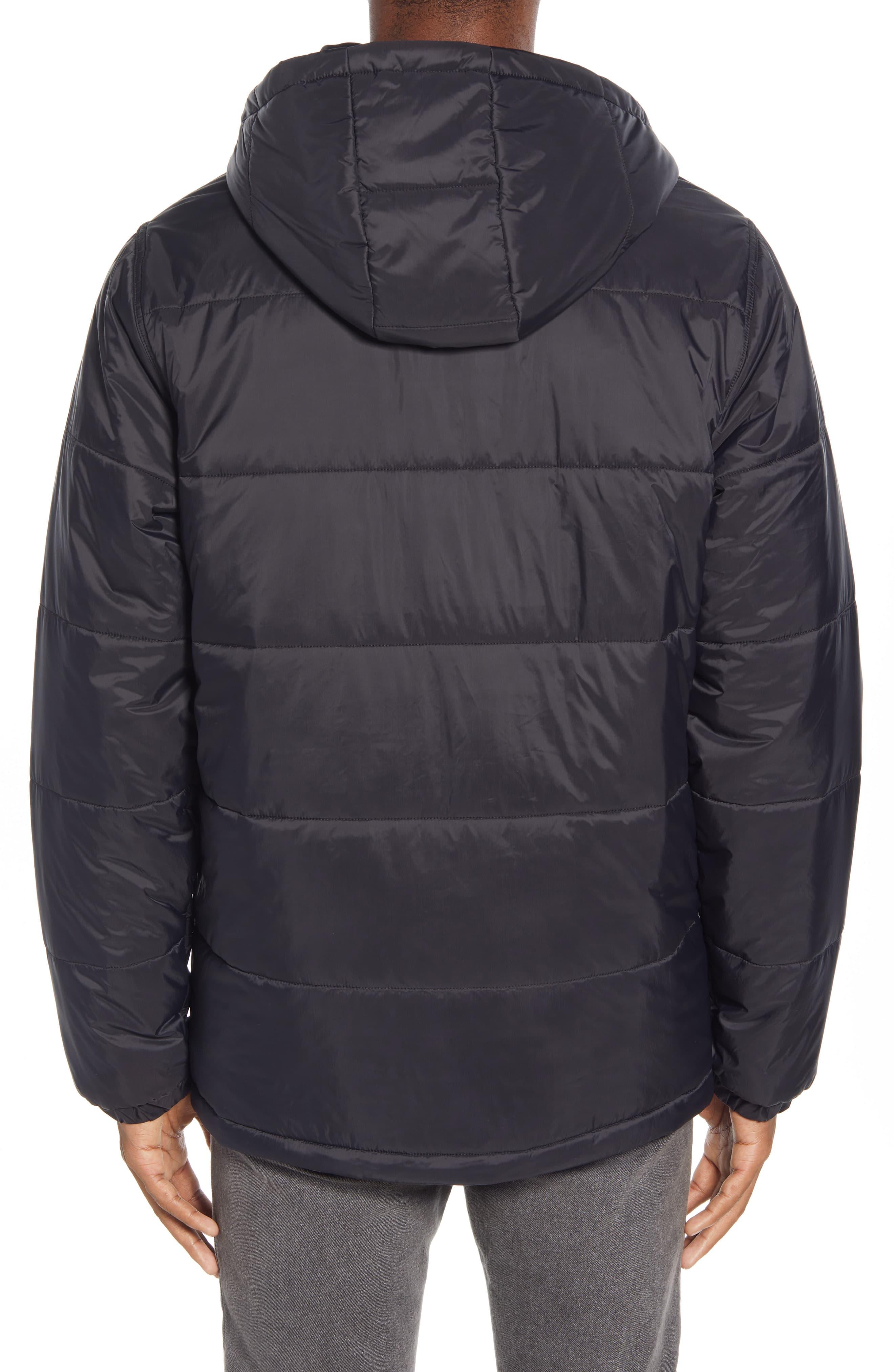 Vans Synthetic Woodridge Water Resistant Hooded Nylon Puffer Jacket in Black for Men - Lyst