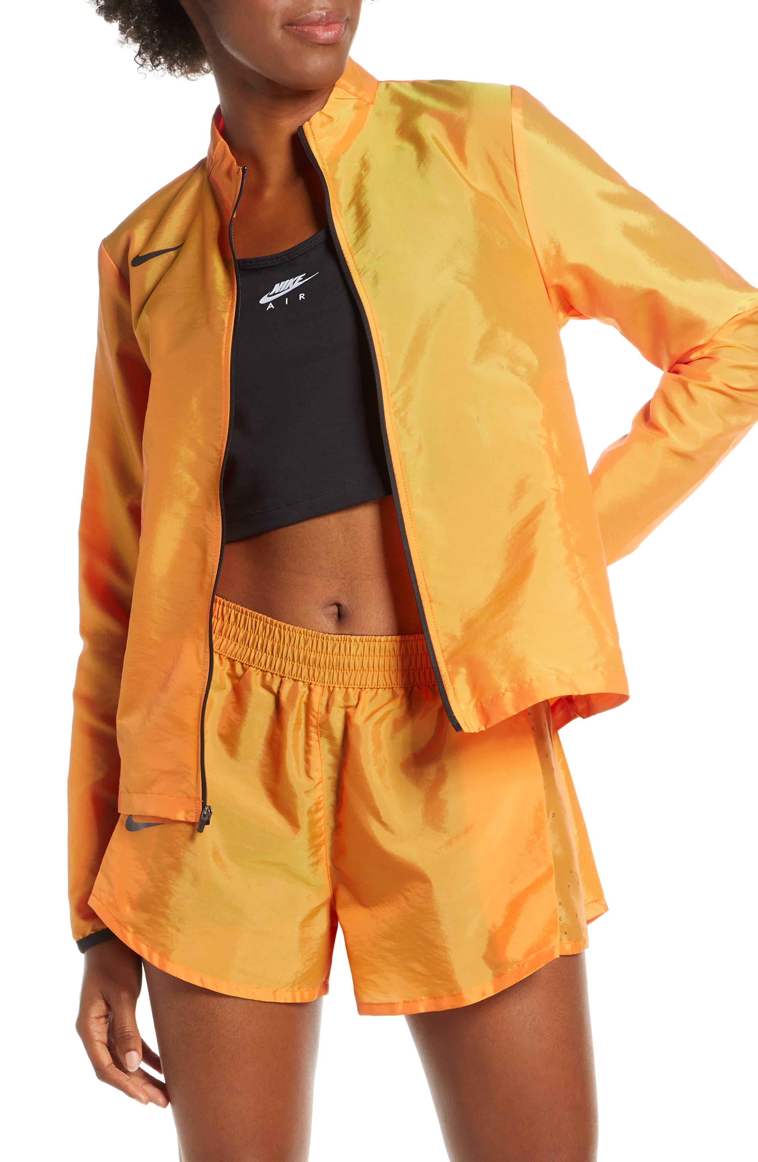 Nike Air Water Repellent Running Jacket in Orange Lyst