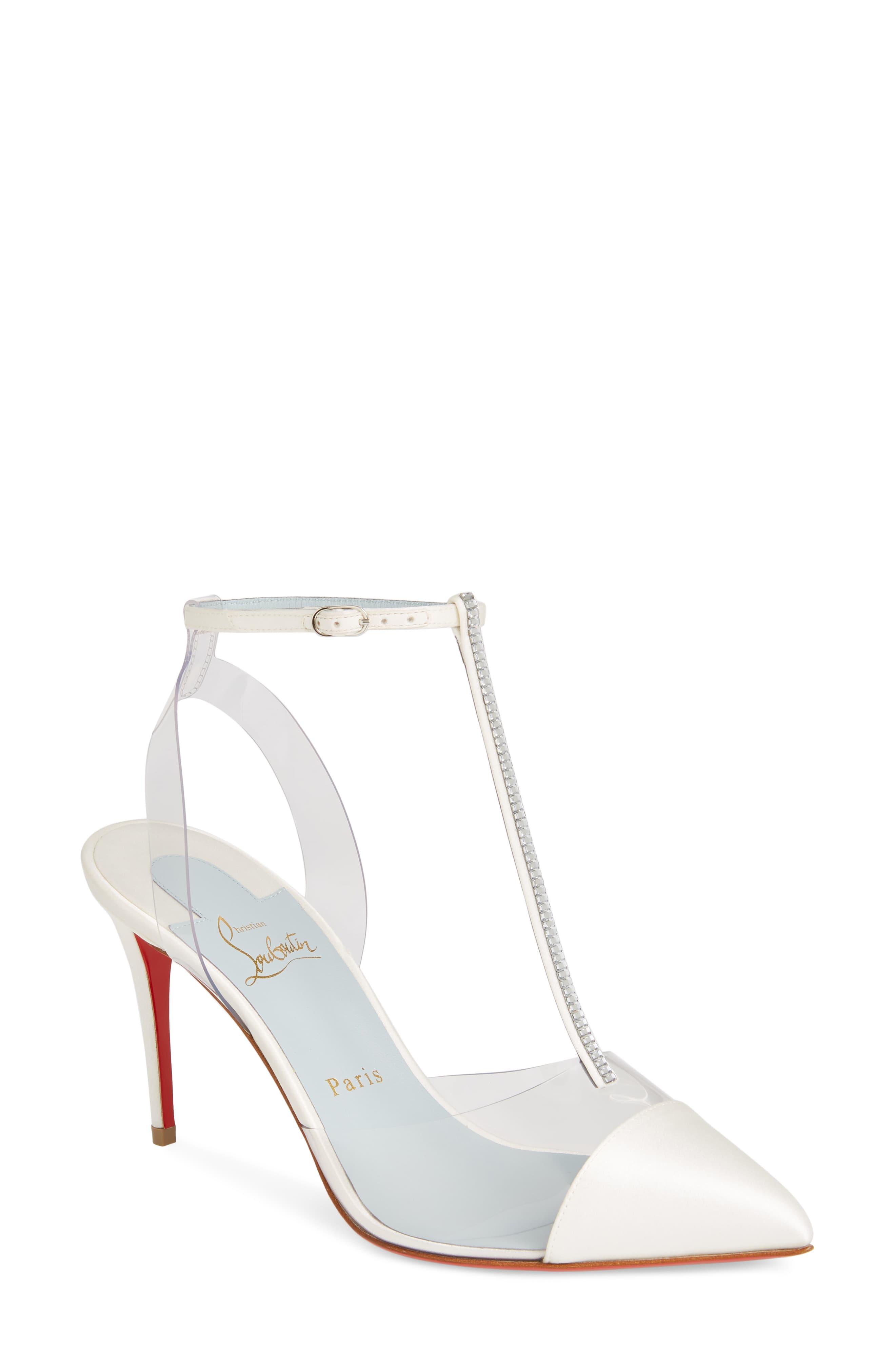 christian louboutin clear pumps