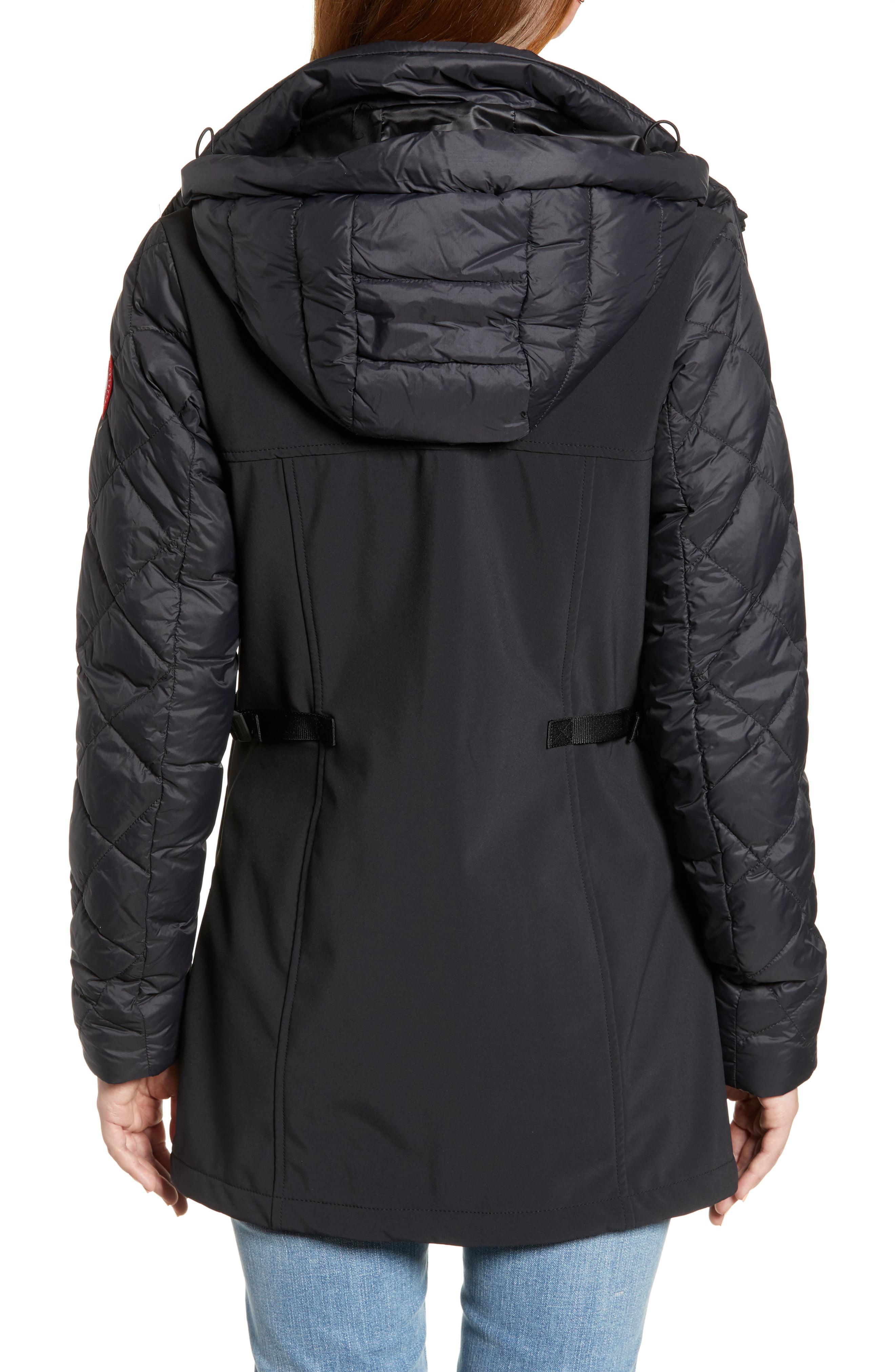 canada goose long black coat womens