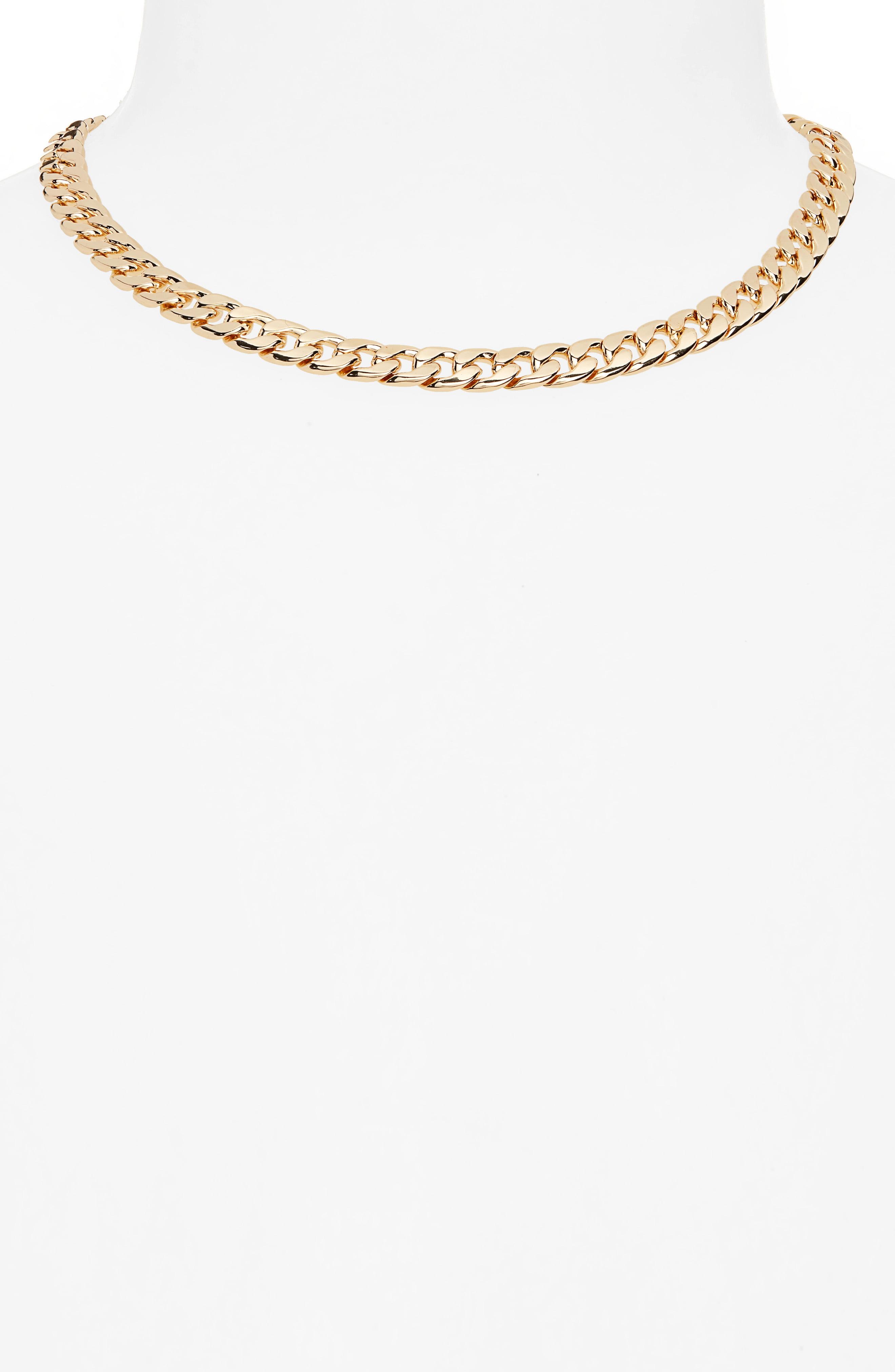 BP. Curb Link Collar Necklace in Gold 