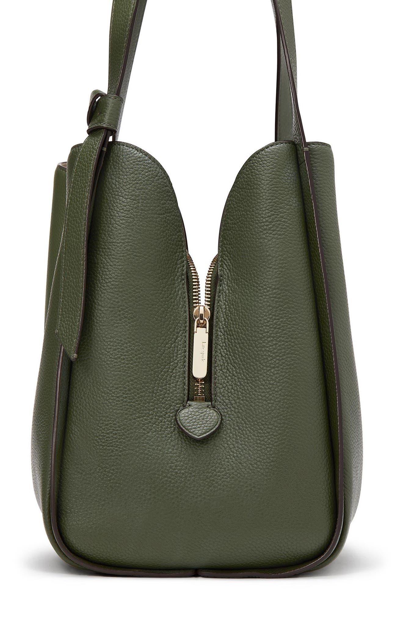 Kate Spade Knott Large Leather Shoulder Bag in Green