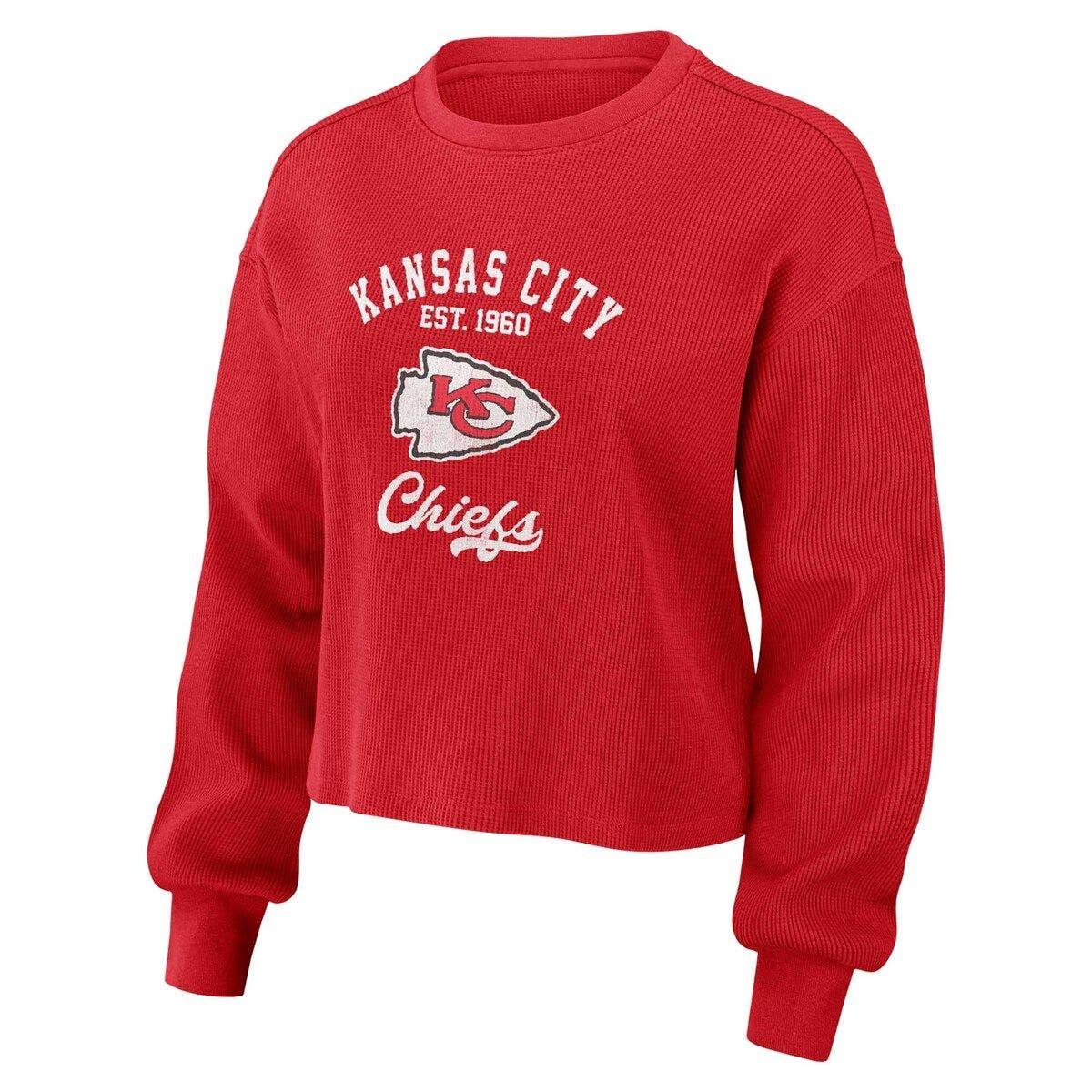 WEAR by Erin Andrews Women's White and Red Kansas City Chiefs Pullover  Sweater - Macy's