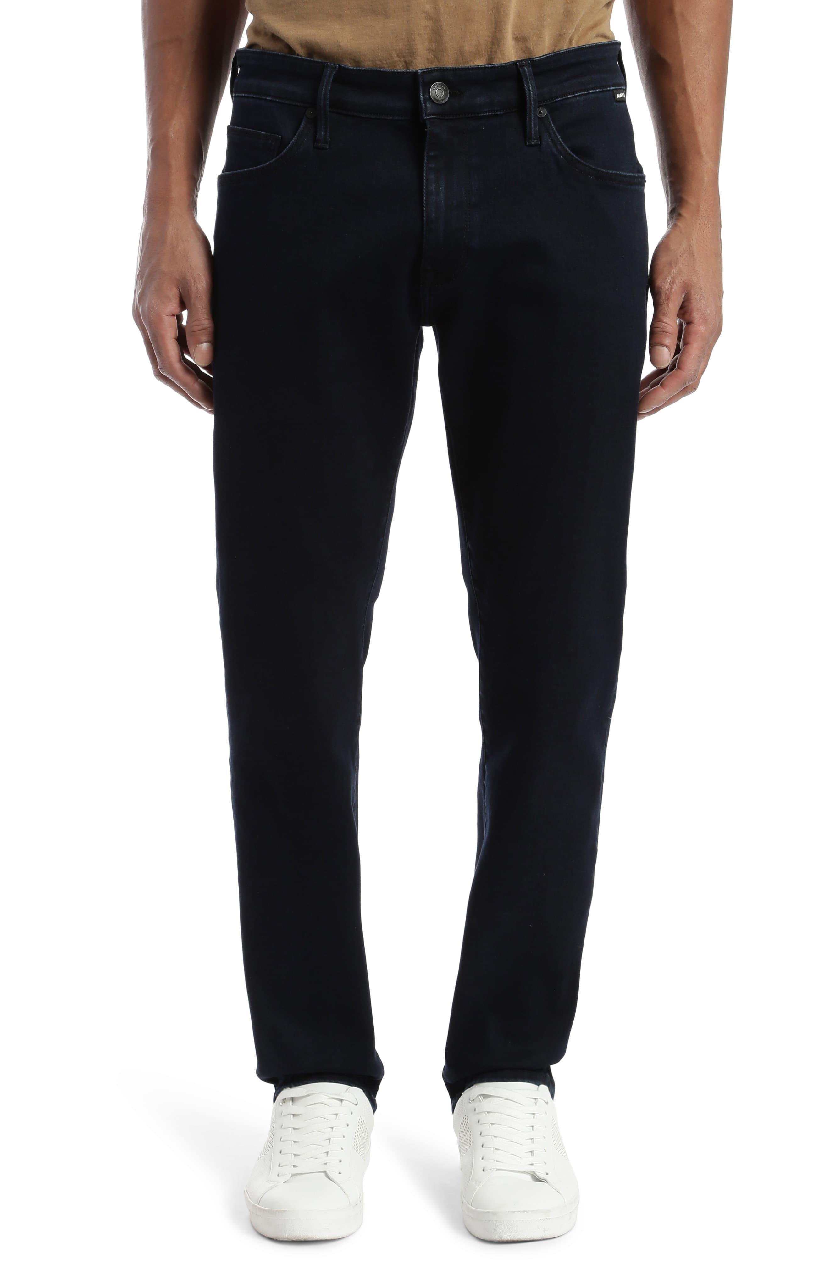 Mavi Denim Marcus Slim Straight Leg Jeans in Black for Men Lyst