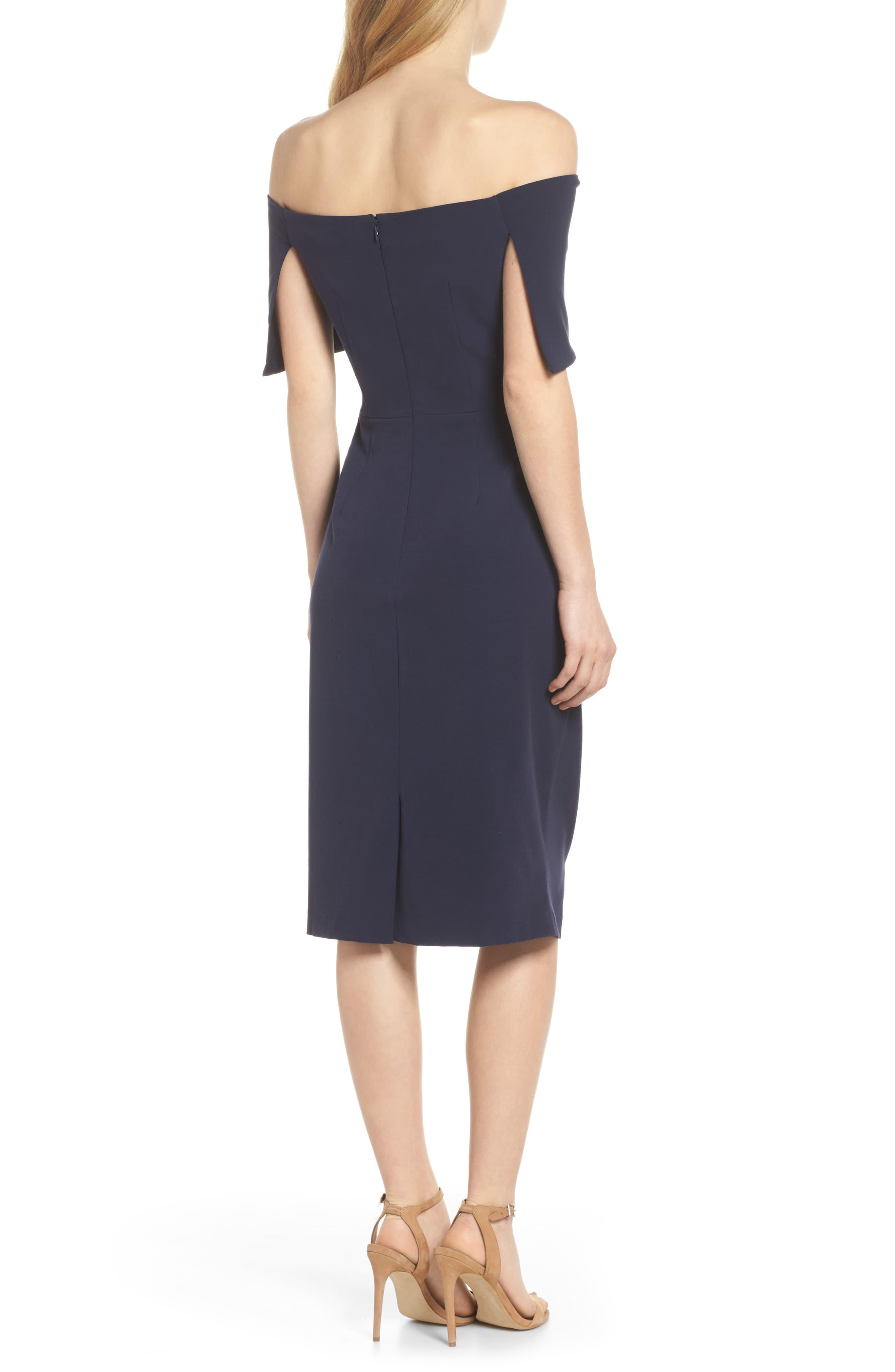 Vince Camuto Popover Dress in Navy (Blue) - Lyst