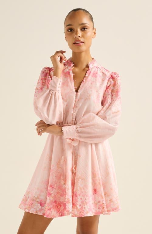 EVER NEW Shyla Floral Long Sleeve Dress in Pink | Lyst