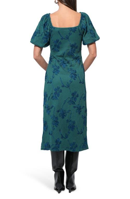 green emerald velvet dress Monica Crochet Lace Dress main image 1