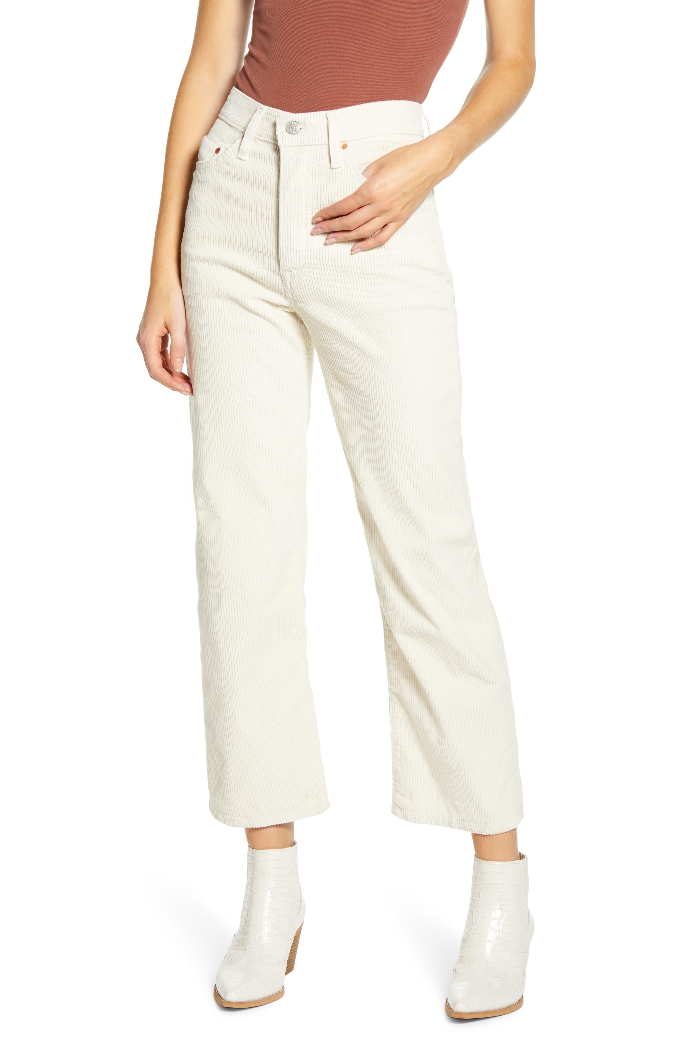 levi's ribcage wide wale cord jean