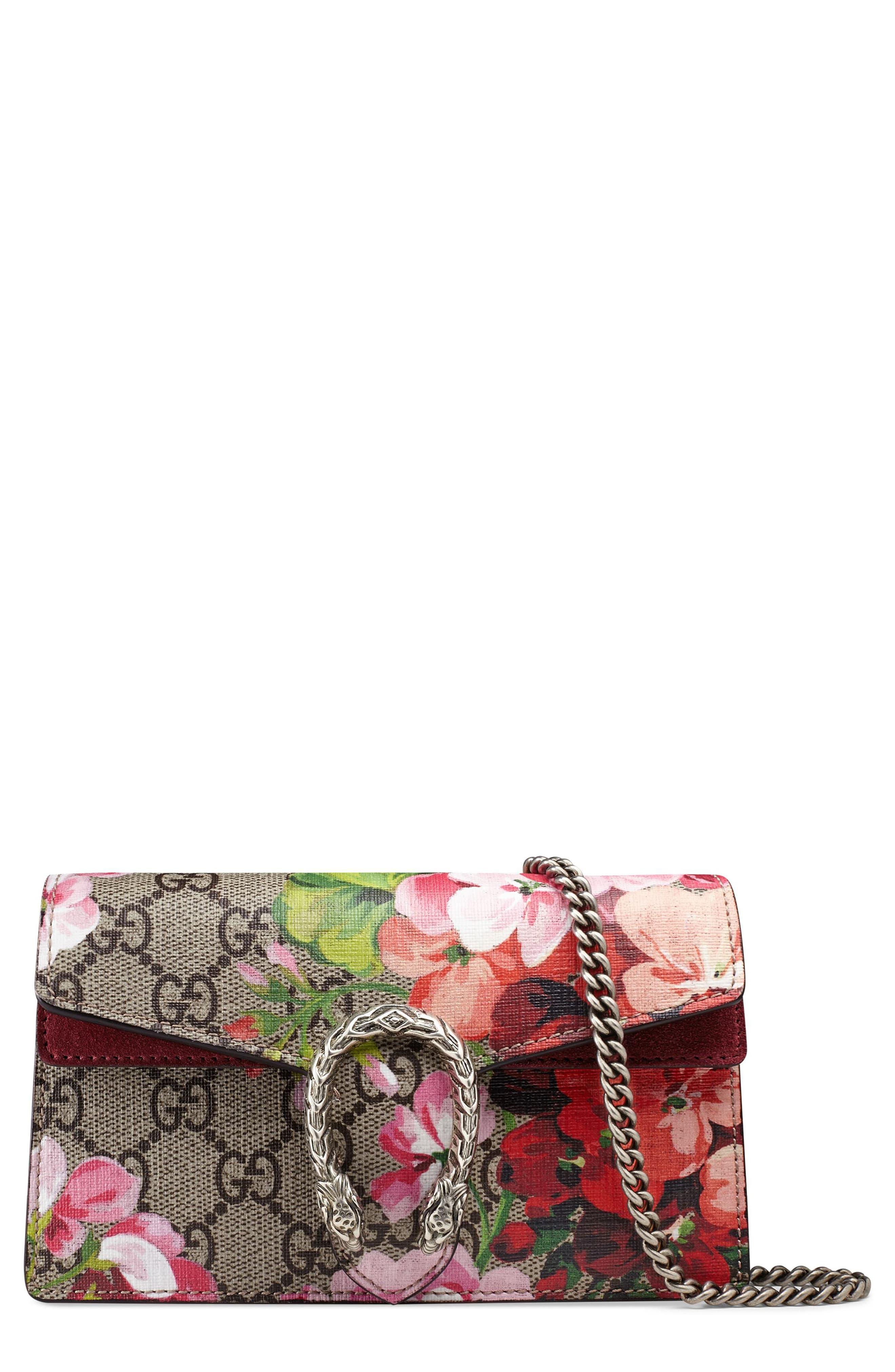 gucci mini floral bag