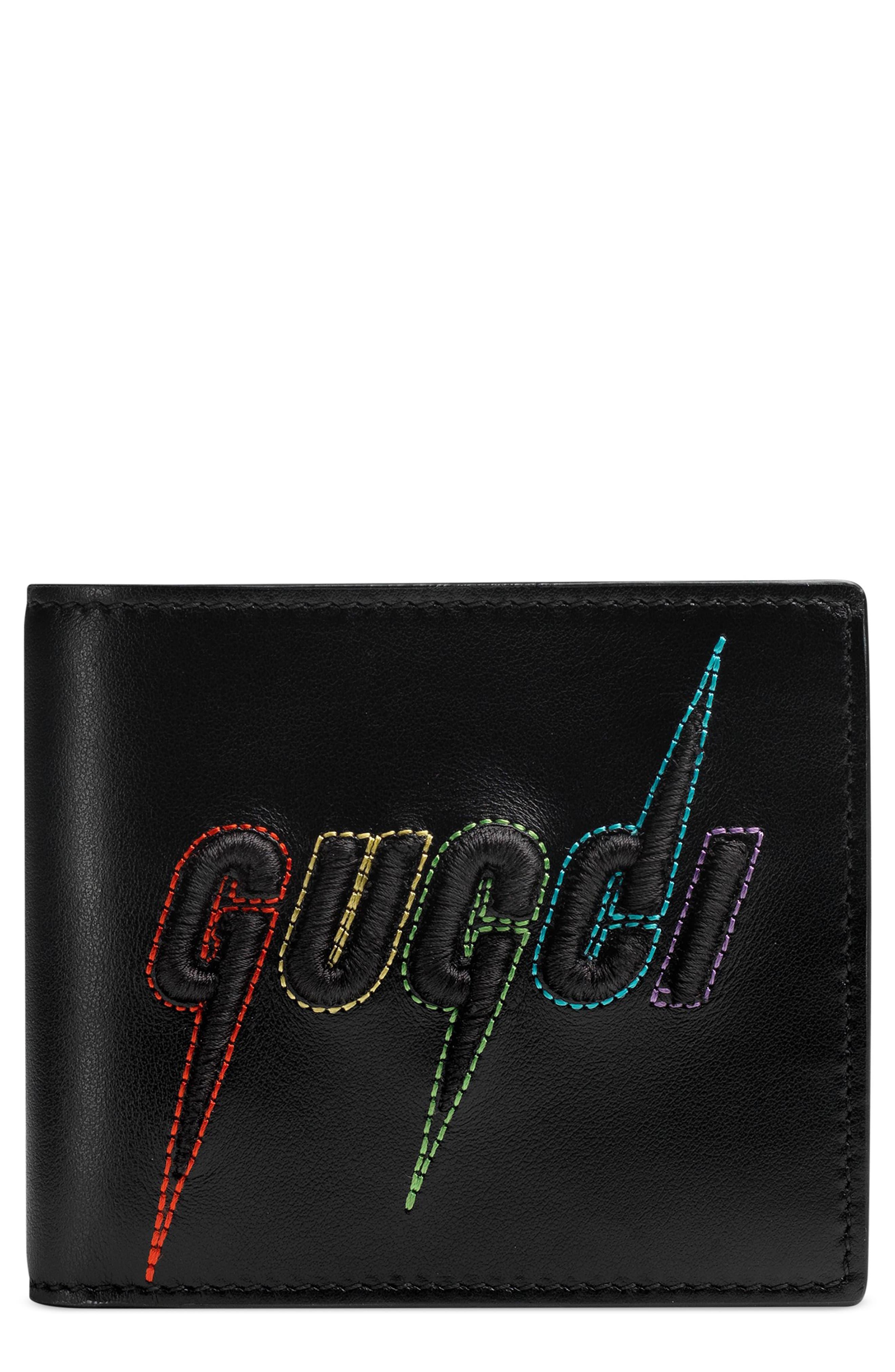 black gucci wallet
