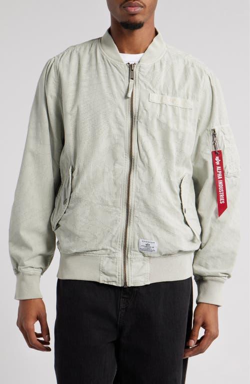 Alpha Industries L-2B Dotted Camo Flight Jacket in Gray for