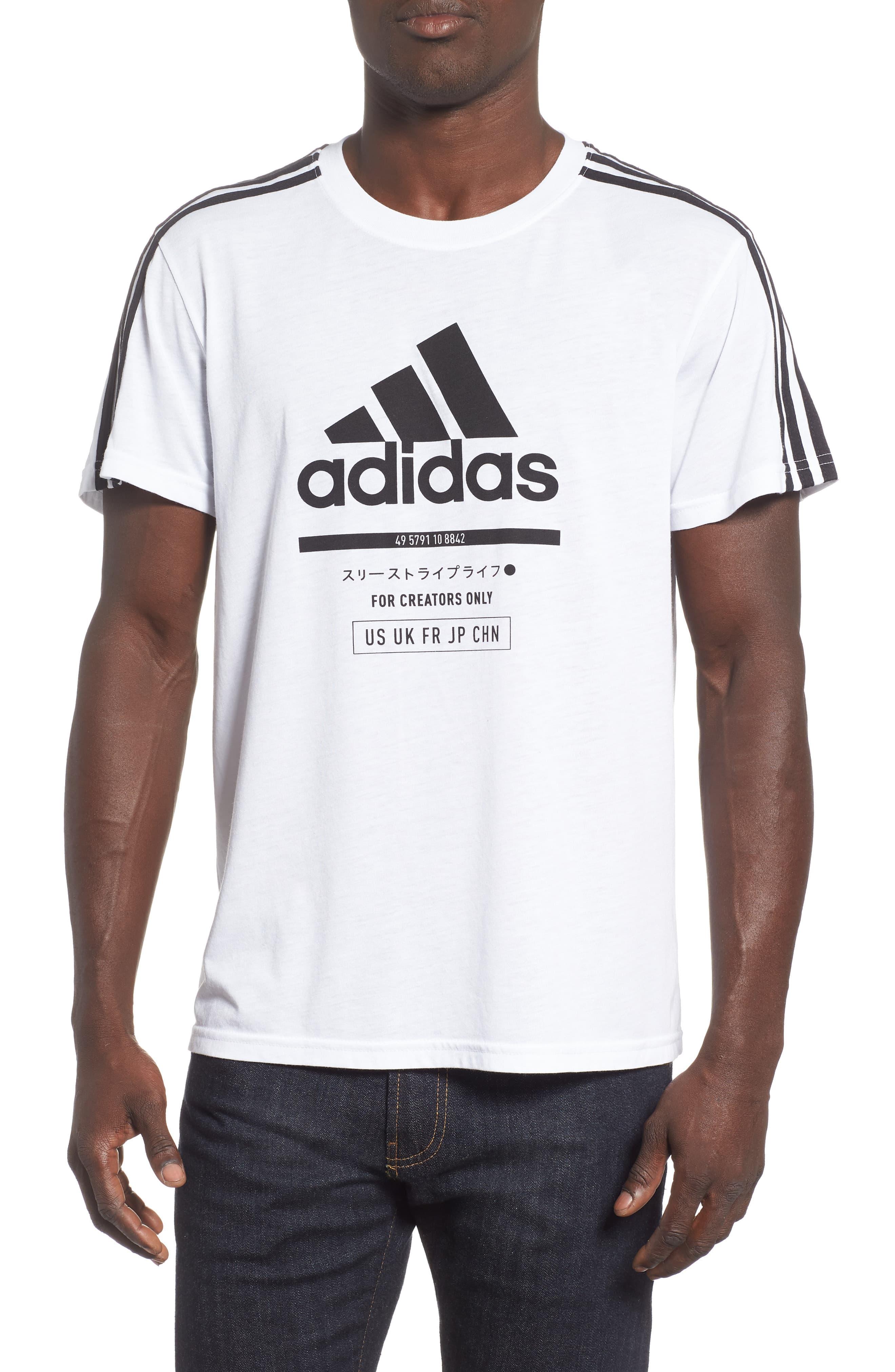 Download adidas Synthetic Classic International Regular Fit T-shirt ...