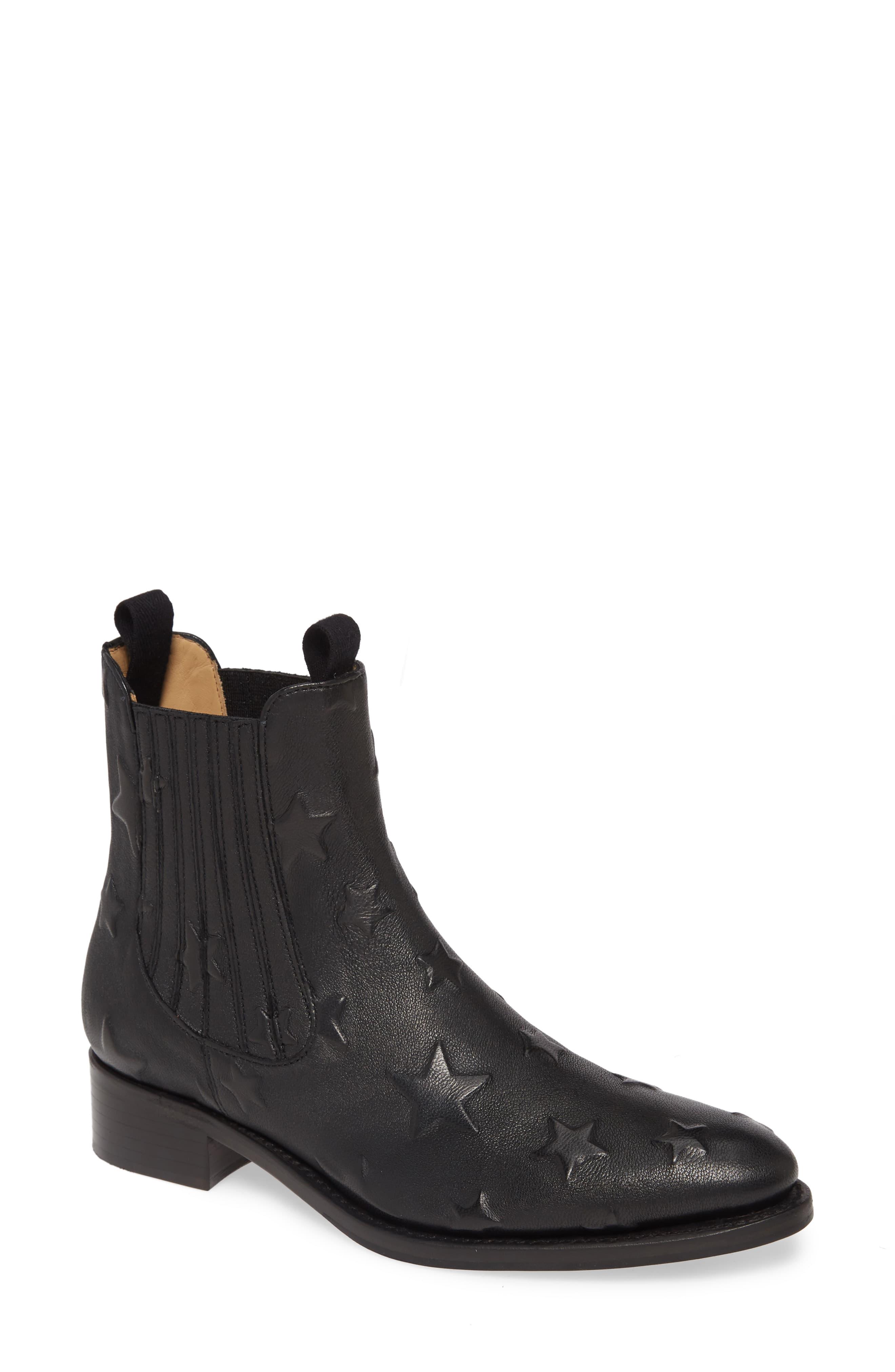 subtle snake embossed chelsea boot