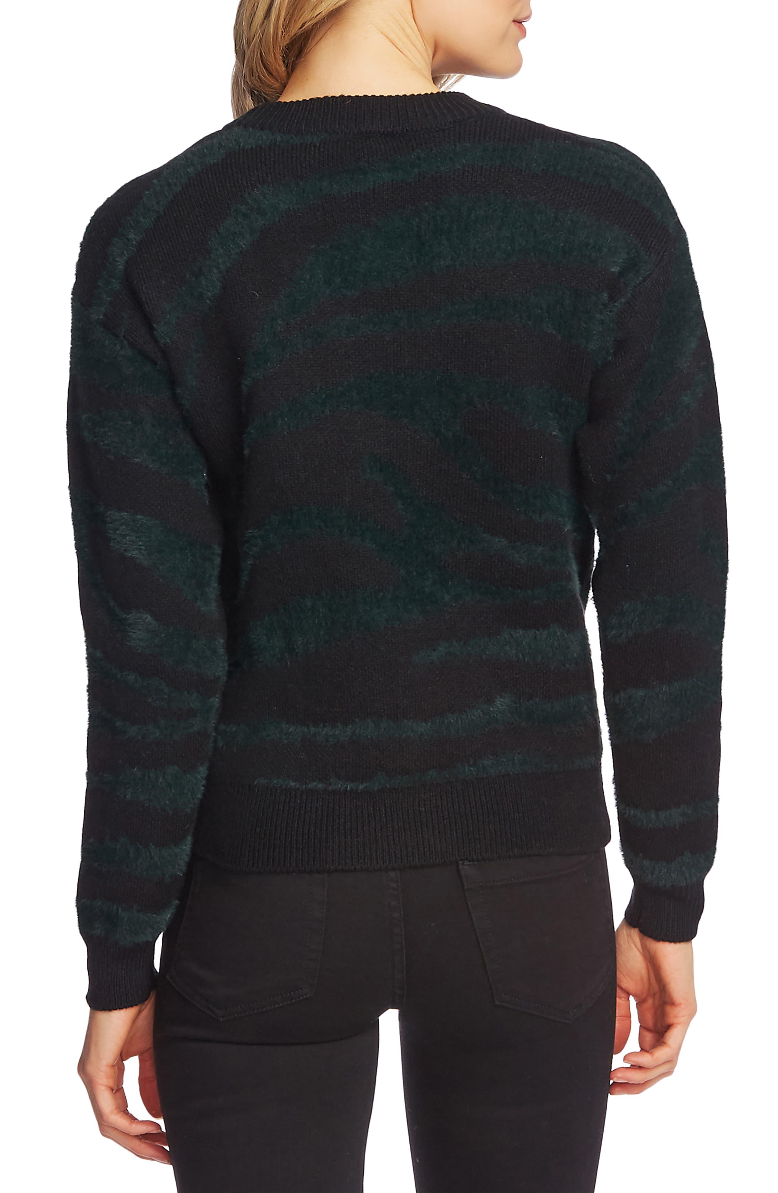 vince camuto zebra sweater