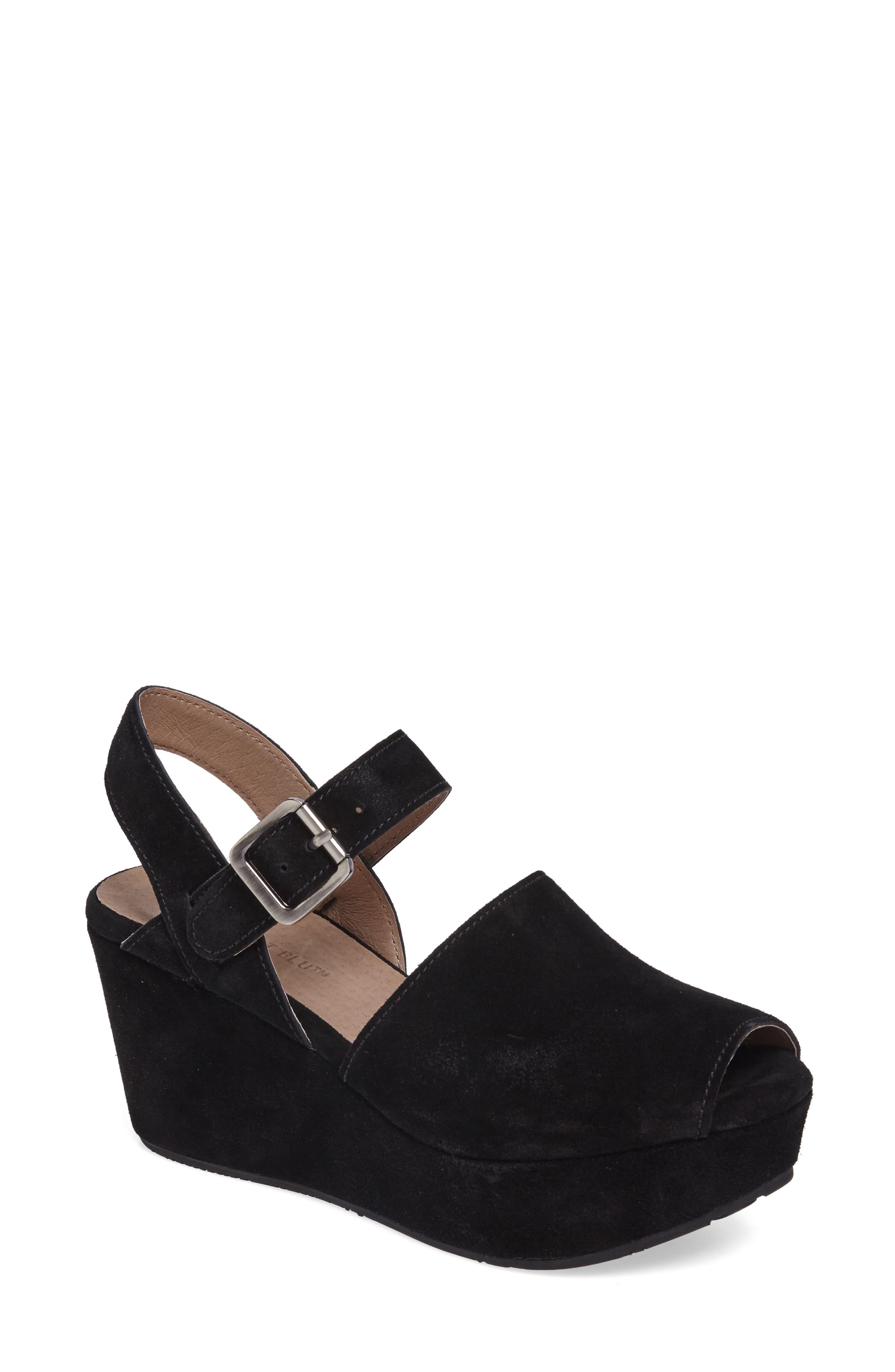 chocolat blu black wedges