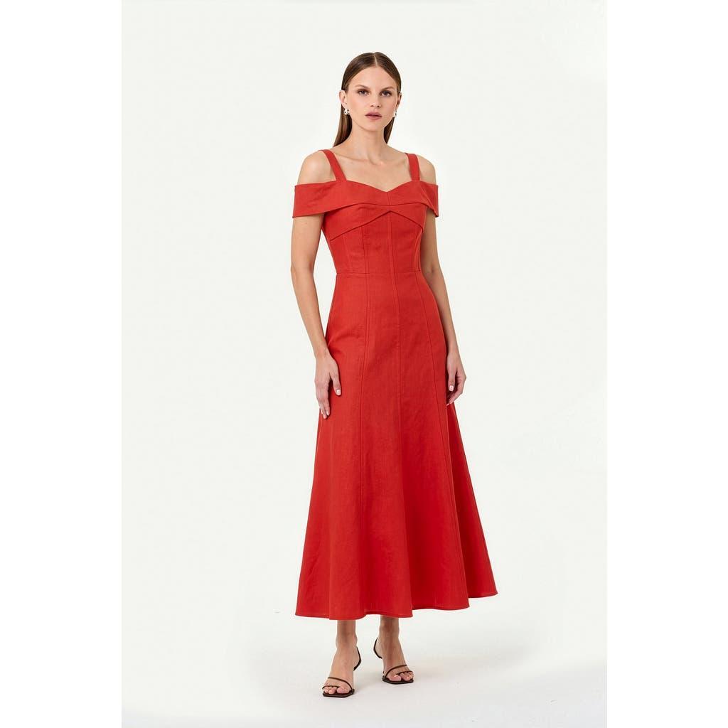 nicholas the label red dress NICHOLAS Women's Nicolette Dress - Red