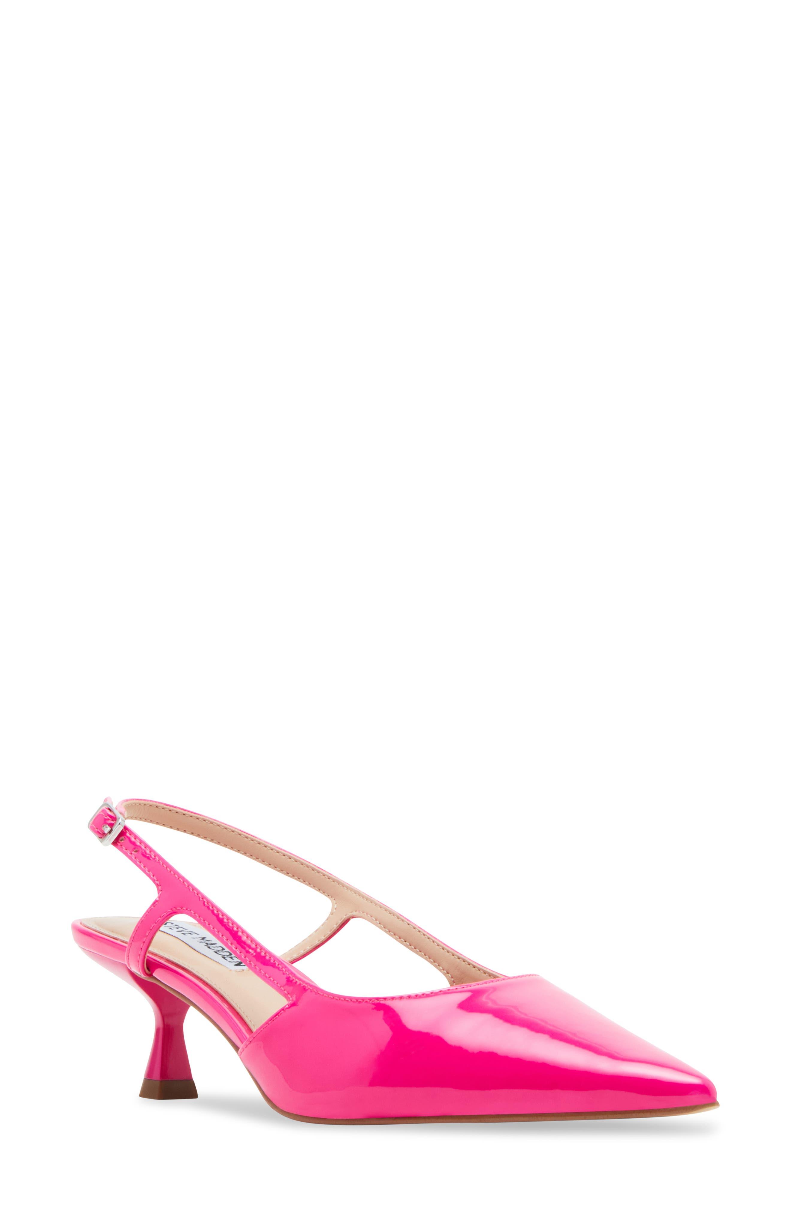 Steve Madden Legaci Kitten Heel Pointed Toe Pump in Pink | Lyst