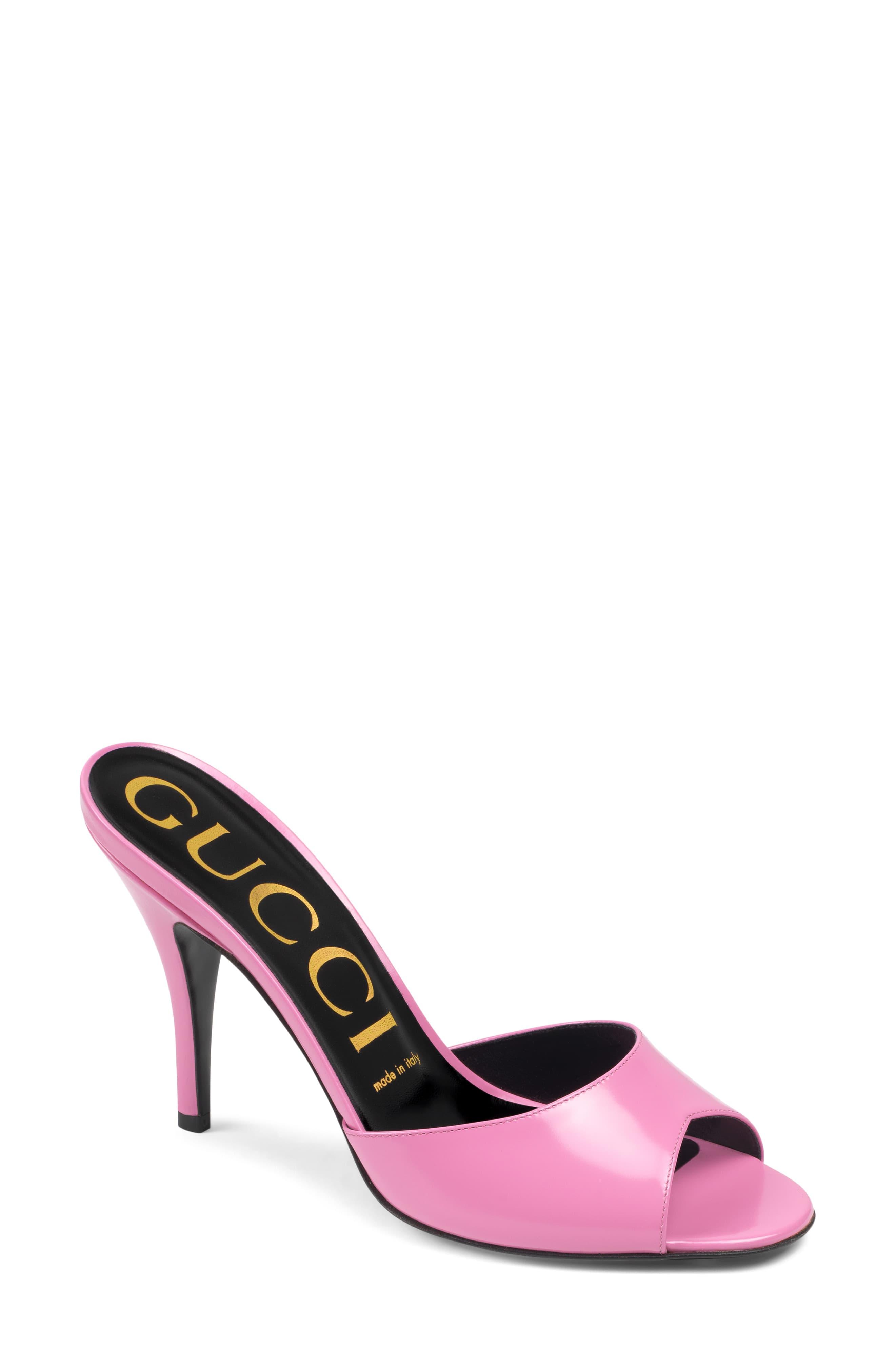 gucci pink bottom heels