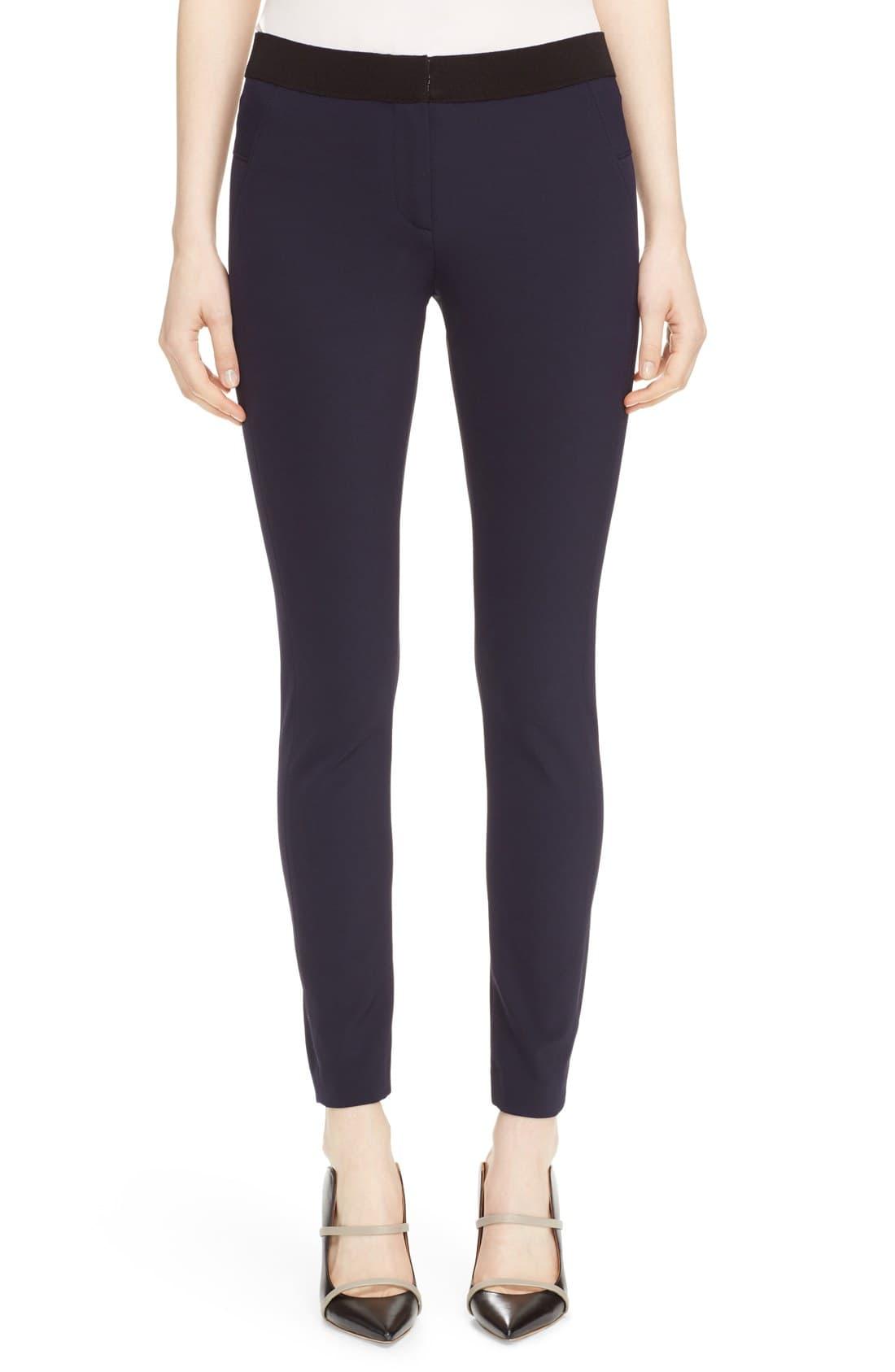 Veronica Beard Scuba Leggings in Navy (Blue) - Lyst