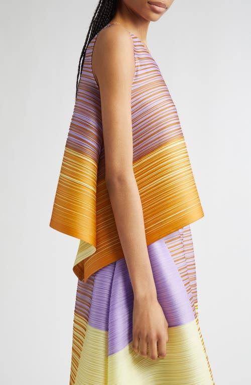 Pleats Please Issey Miyake Photon Bounce Top in Pink | Lyst