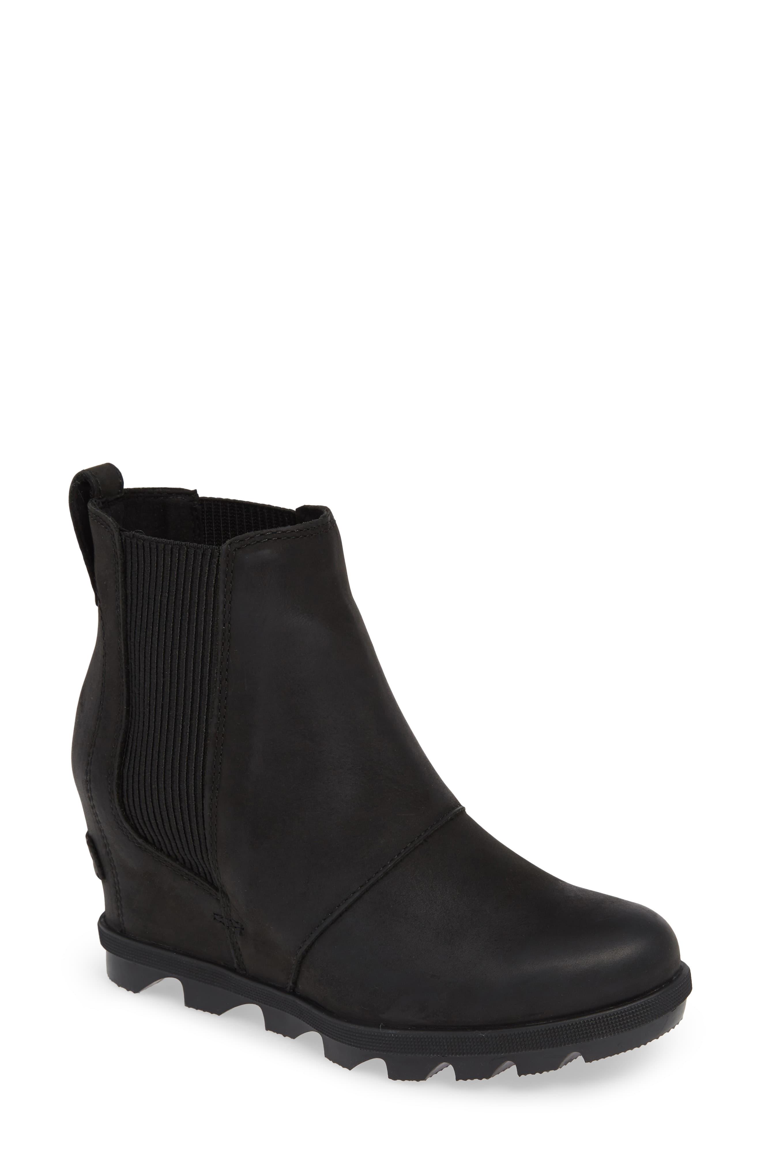 joan of arctic ii waterproof wedge bootie