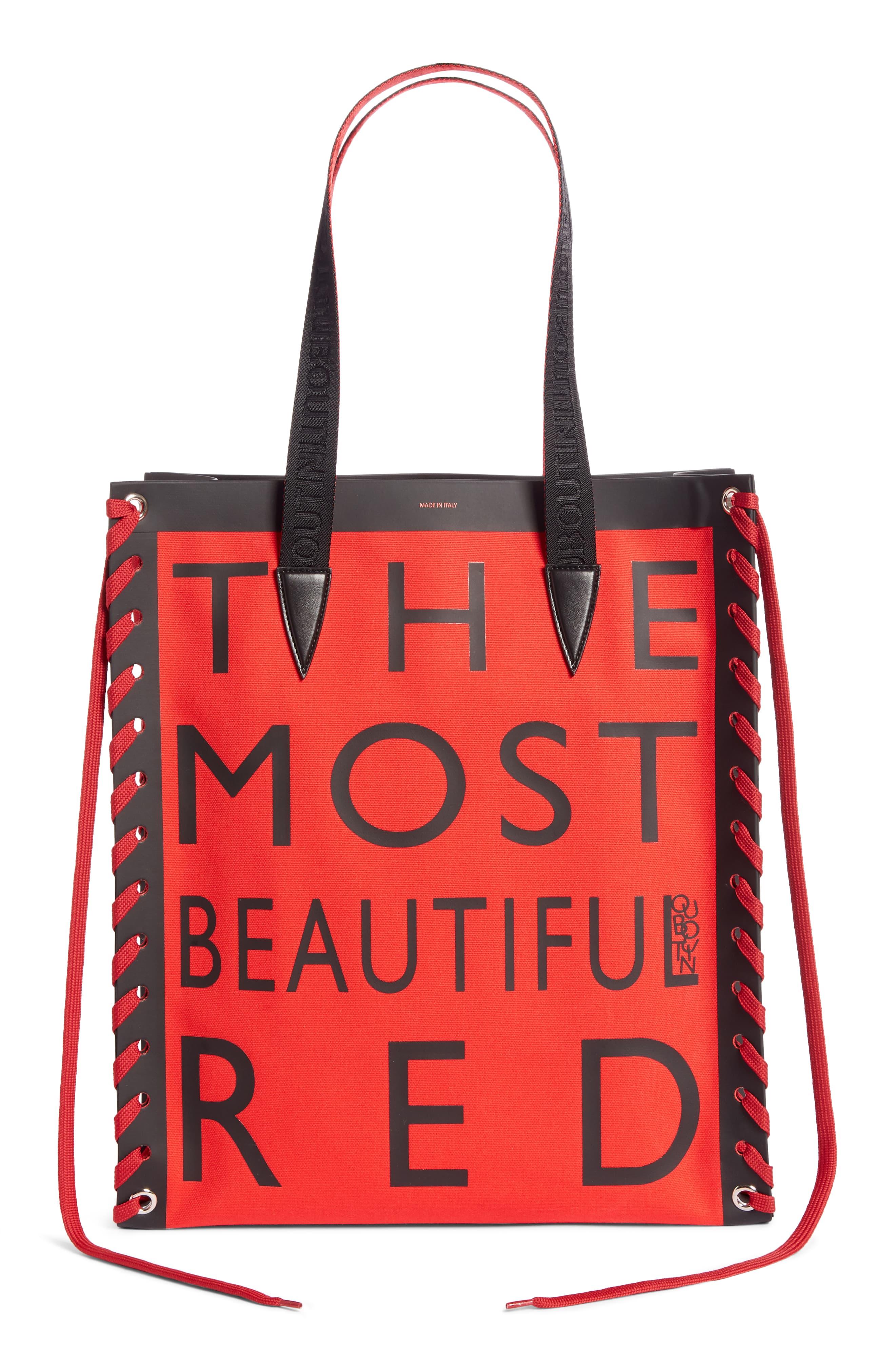 Christian Louboutin Cabalace Small Tote Bag in Red