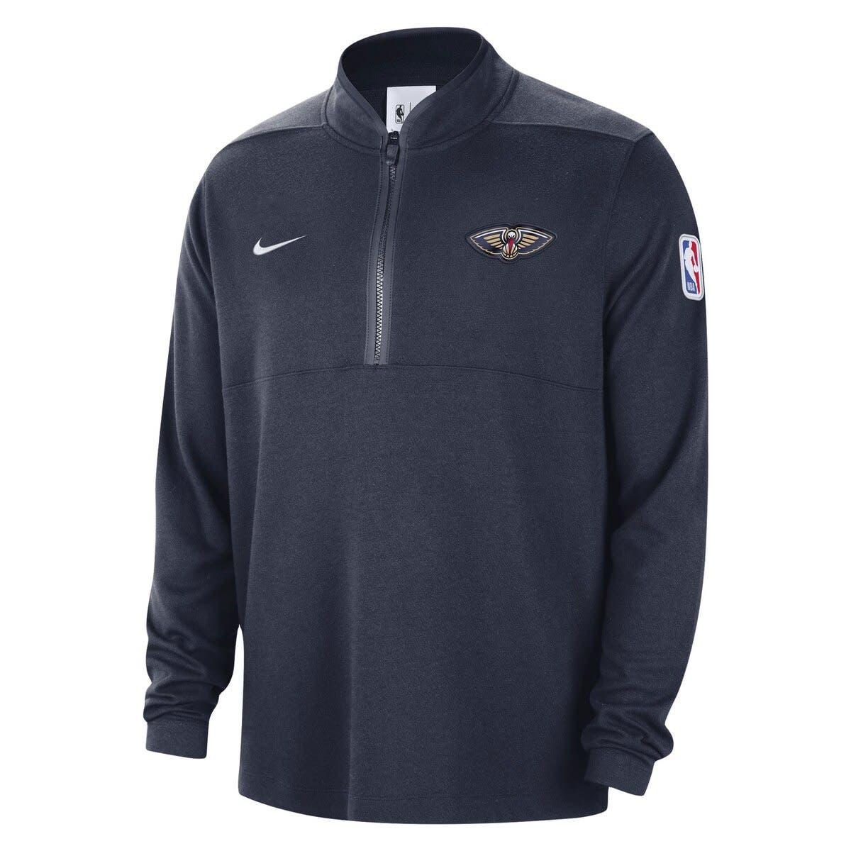 Men's Nike Navy Memphis Grizzlies 2023/24 Authentic Standard Issue Travel Performance Pullover Sweatshirt Size: Medium