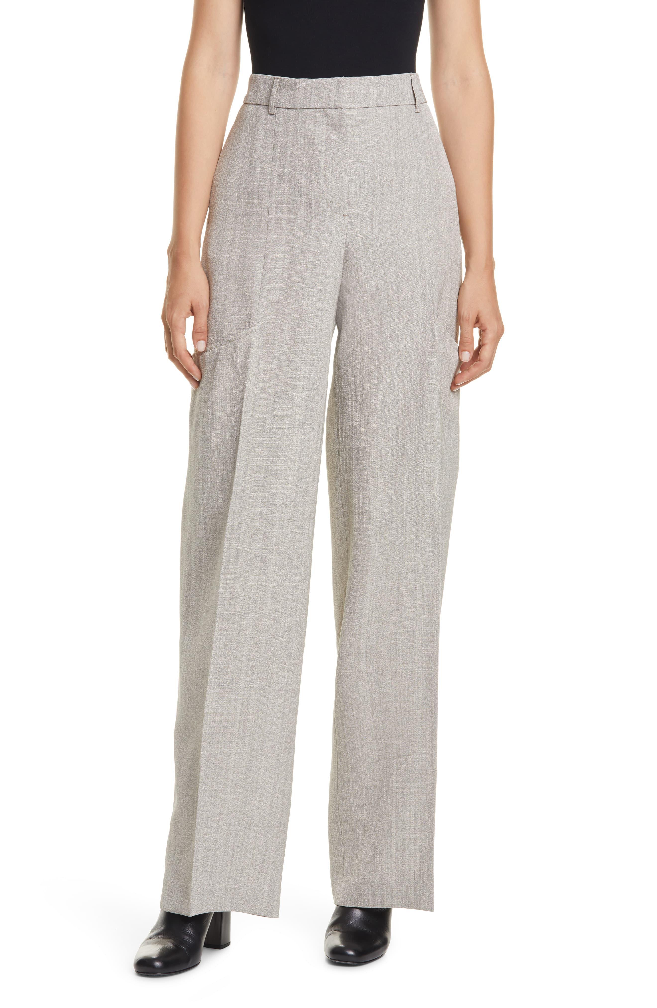 Jacquemus High Waist Wide Leg Trousers in Gray - Lyst