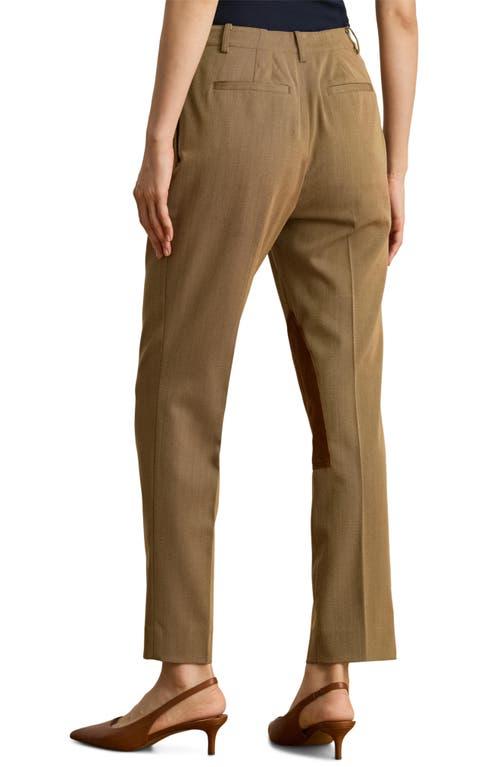 Taupe Faux Suede Trousers Suede Pants For Women Lyst