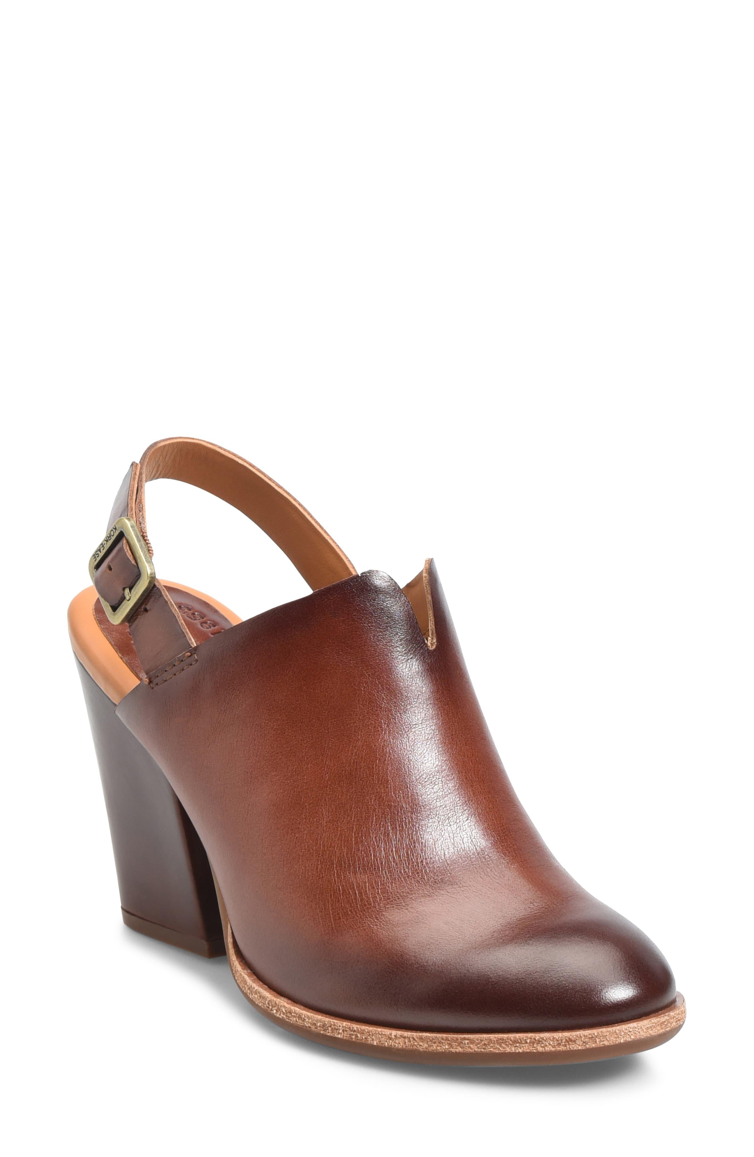 kork ease sagano clog dark brown