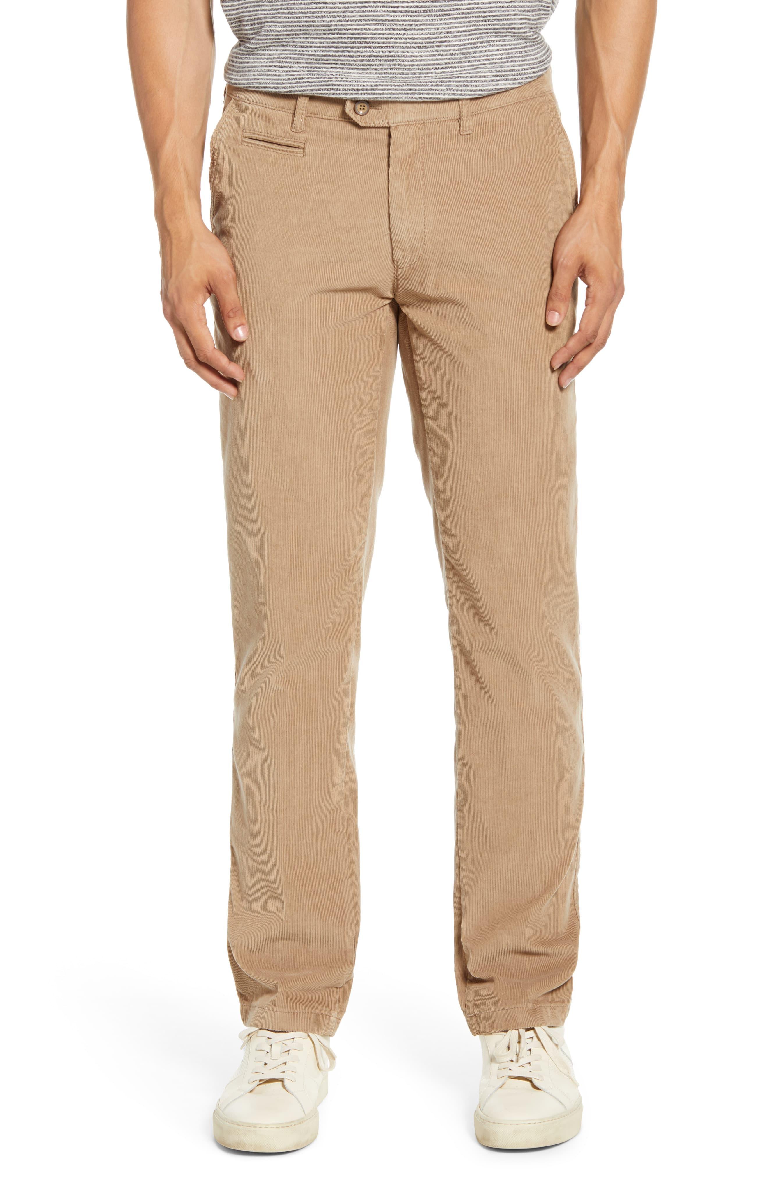 Brax Everest Flat Front Stretch Corduroy Dress Pants in Beige (Natural ...