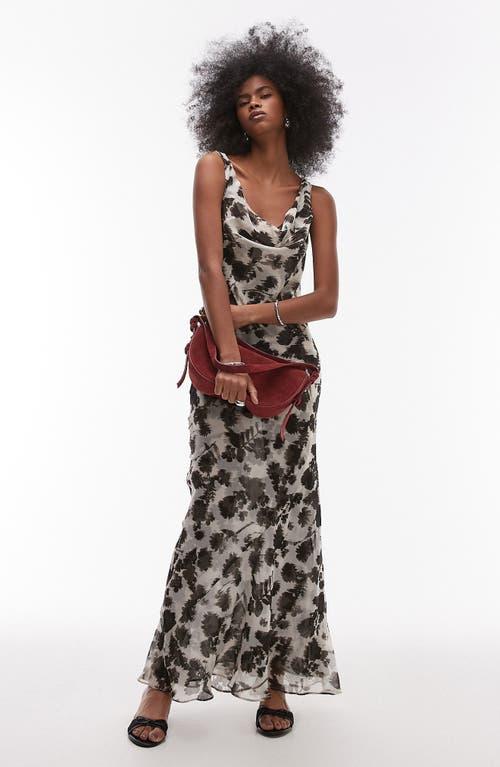 Leopard Print Topshop Cowl Neck Slip Dress Nordstrom Topshop