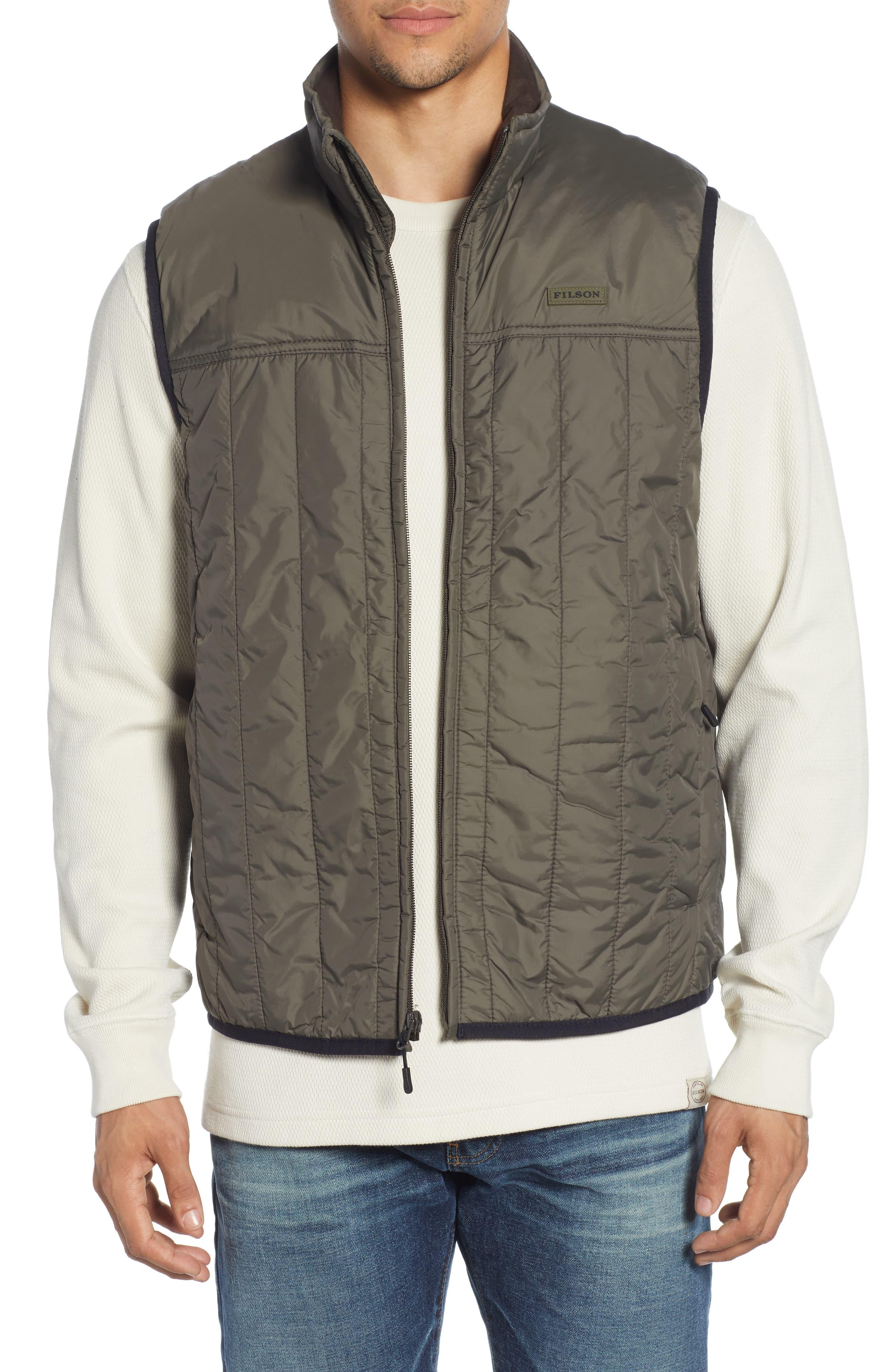 Filson Ultra Light Water Repellent Vest in Olive Grey (Gray) for Men Lyst