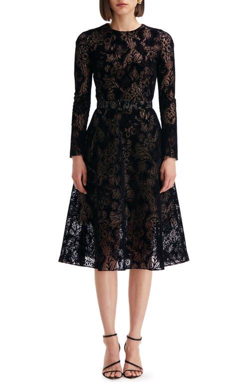 herlipto Waltz Floral Lace Belted Dress（Oscar de la Renta