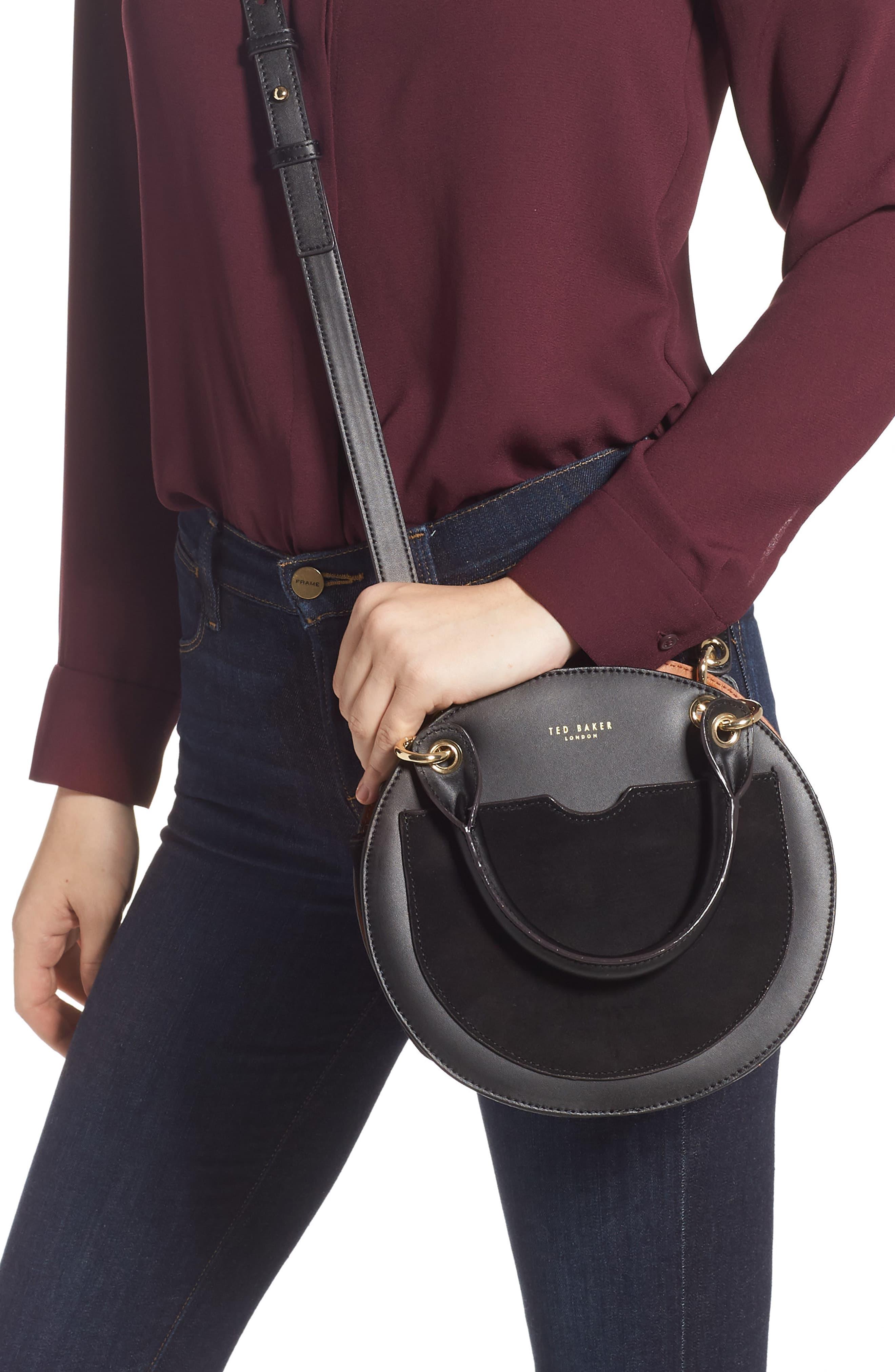 Ted Baker Leather Sunni Circle Crossbody Bag in Black Lyst