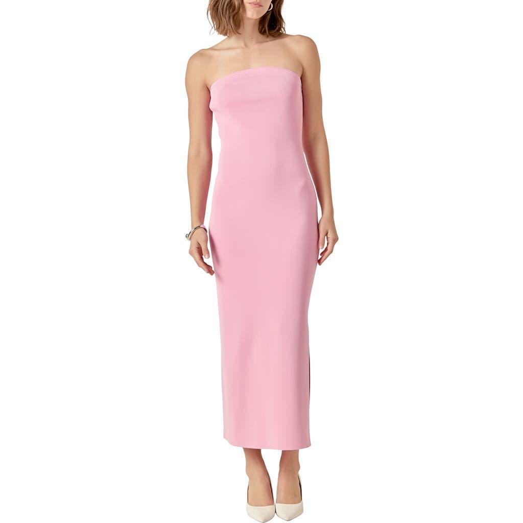 strapless knitted dress Jasiel Strapless Knit Maxi Dress - Black