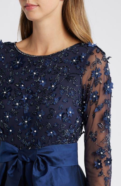 Pisarro nights navy beaded dress sale