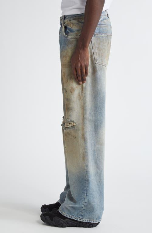 Acne Studios 2021 Penicillin Distressed Loose Fit Wide Leg Acne Studios 2021 Penicillin Distressed Loose Fit Wide Leg