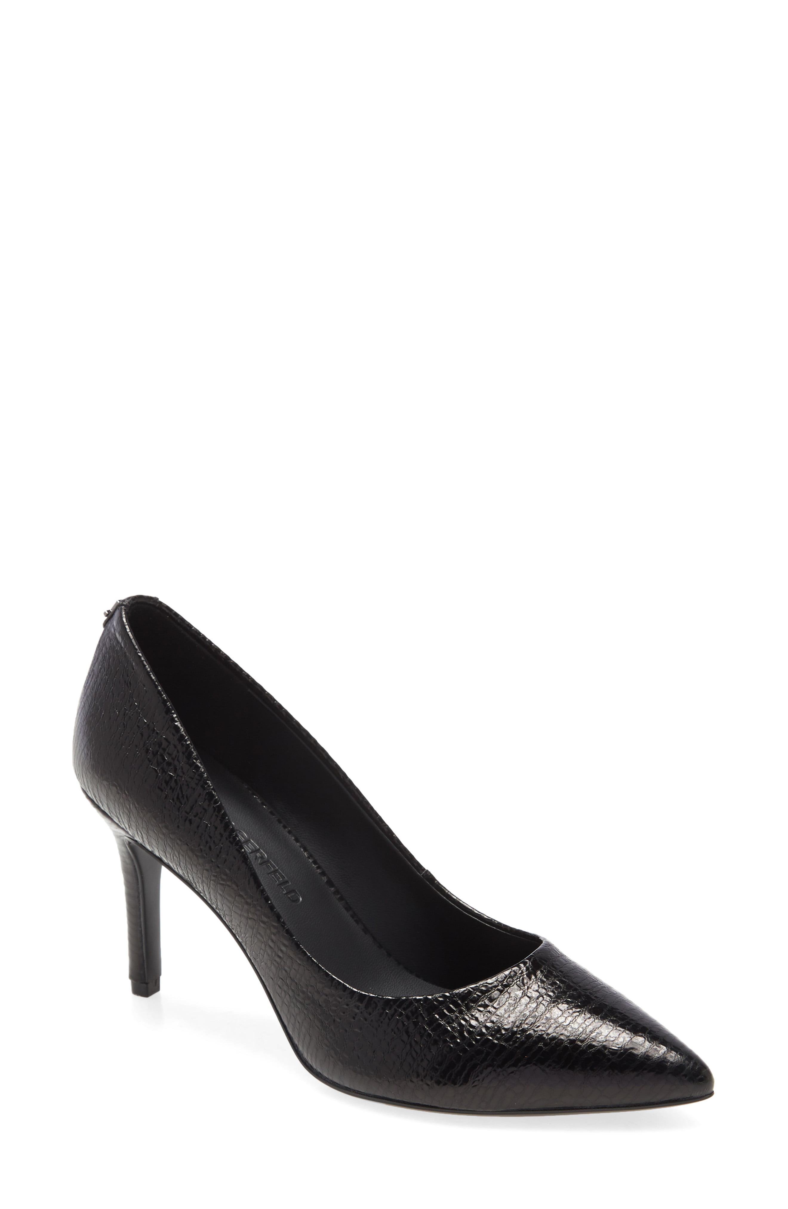 karl lagerfeld rosette pumps